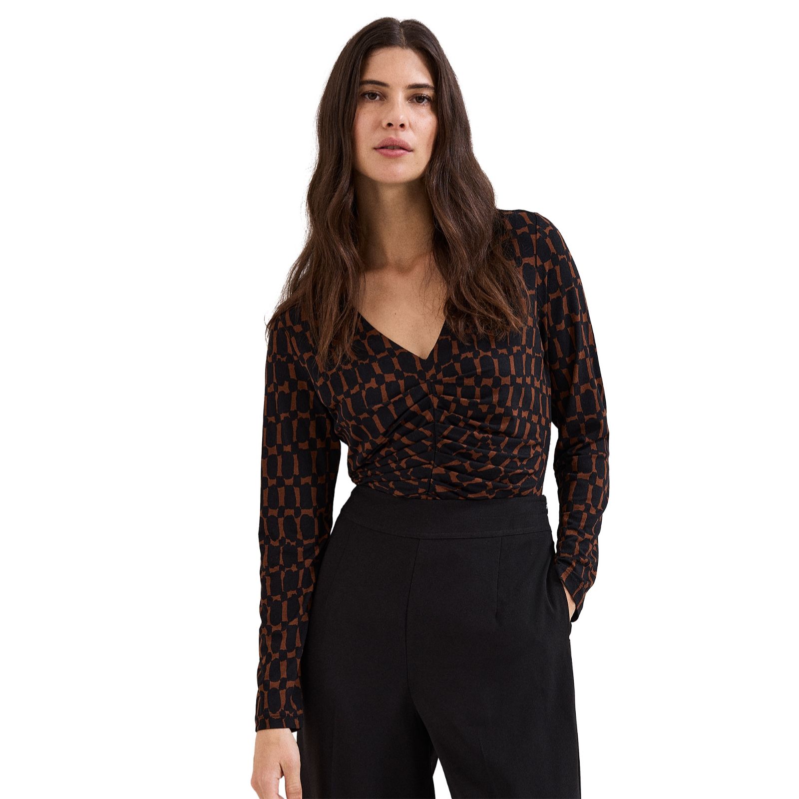 Phase Eight Brooke Soft Jersey Rouched Top