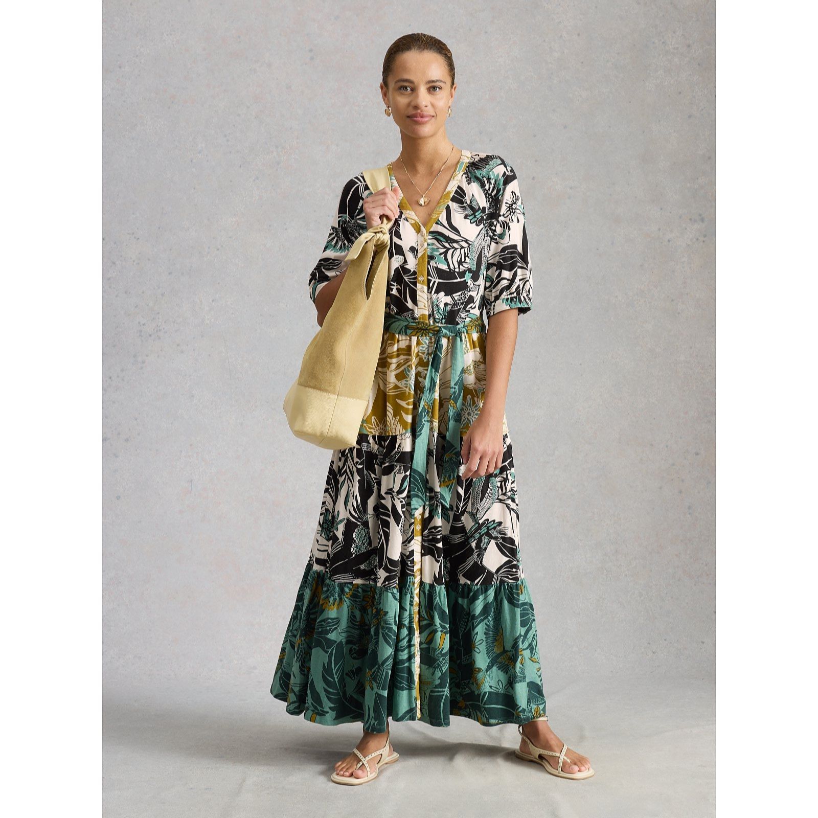 White Stuff Clementine Jersey Midi Dress