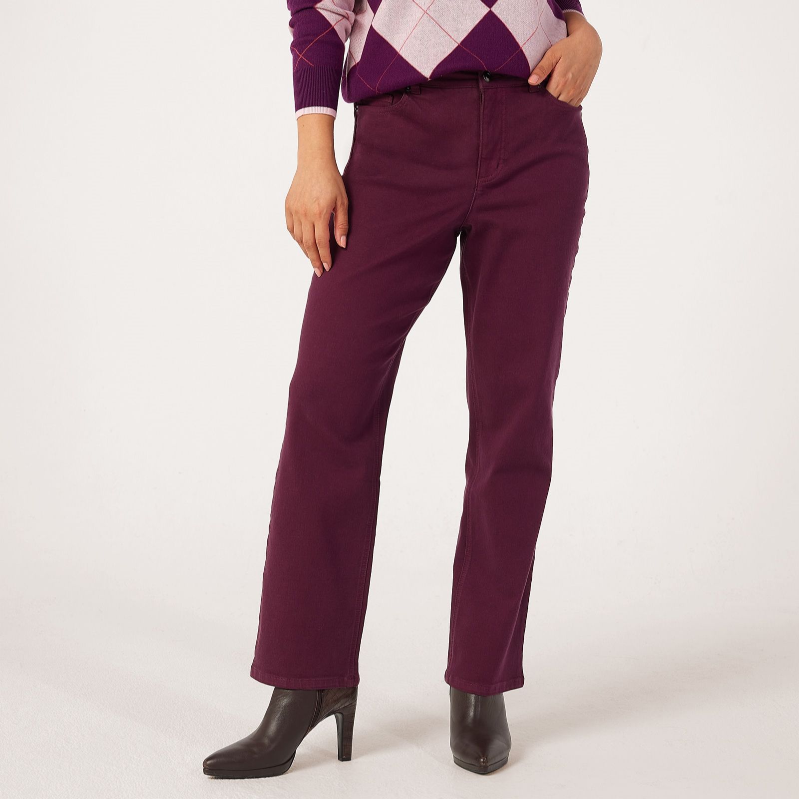 Ruth Langsford Straight Leg Coloured Denim Jean Petite