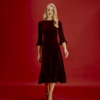 Finery London Scarlett Velvet Dress Petite