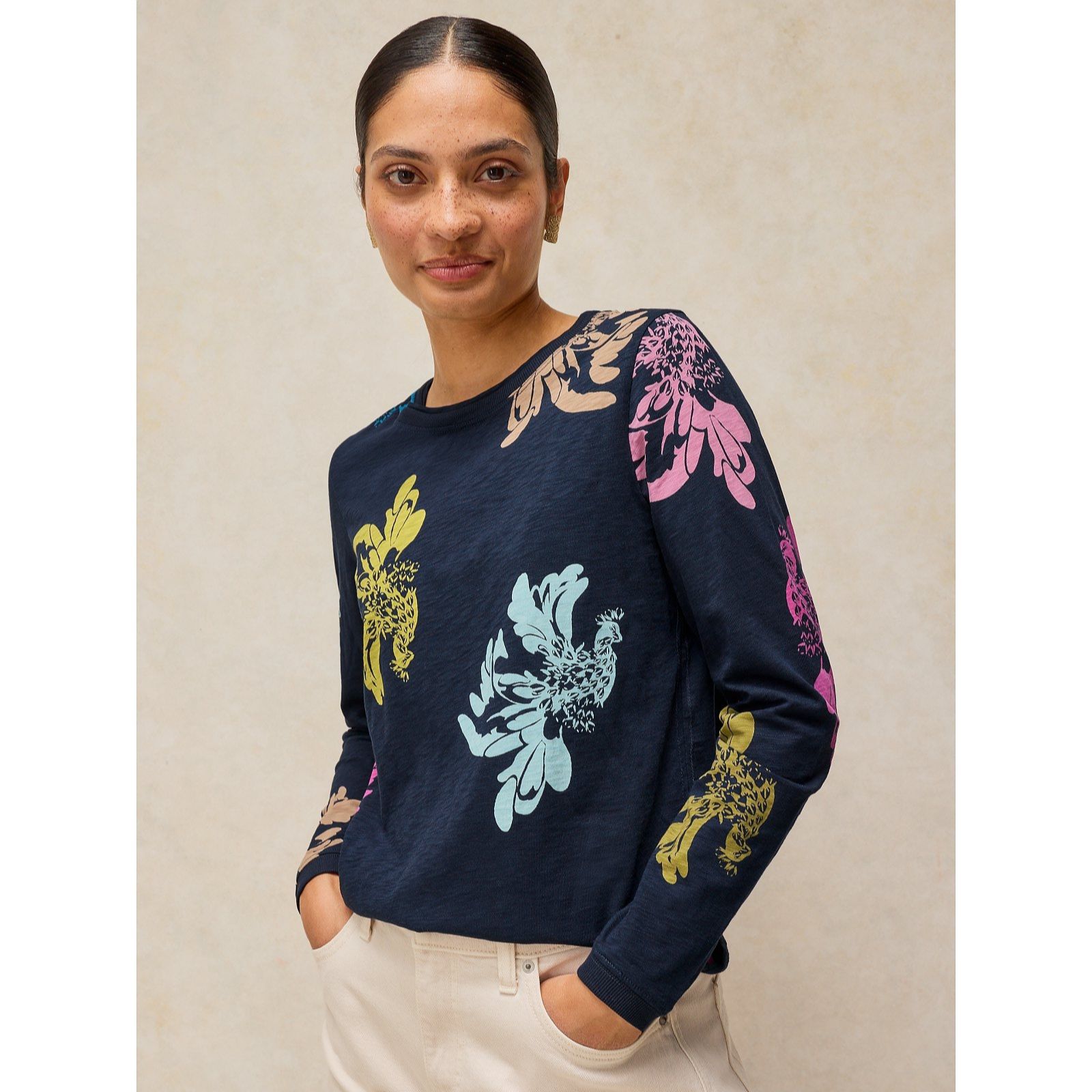 White Stuff Clara Celestial Long Sleeve Tee
