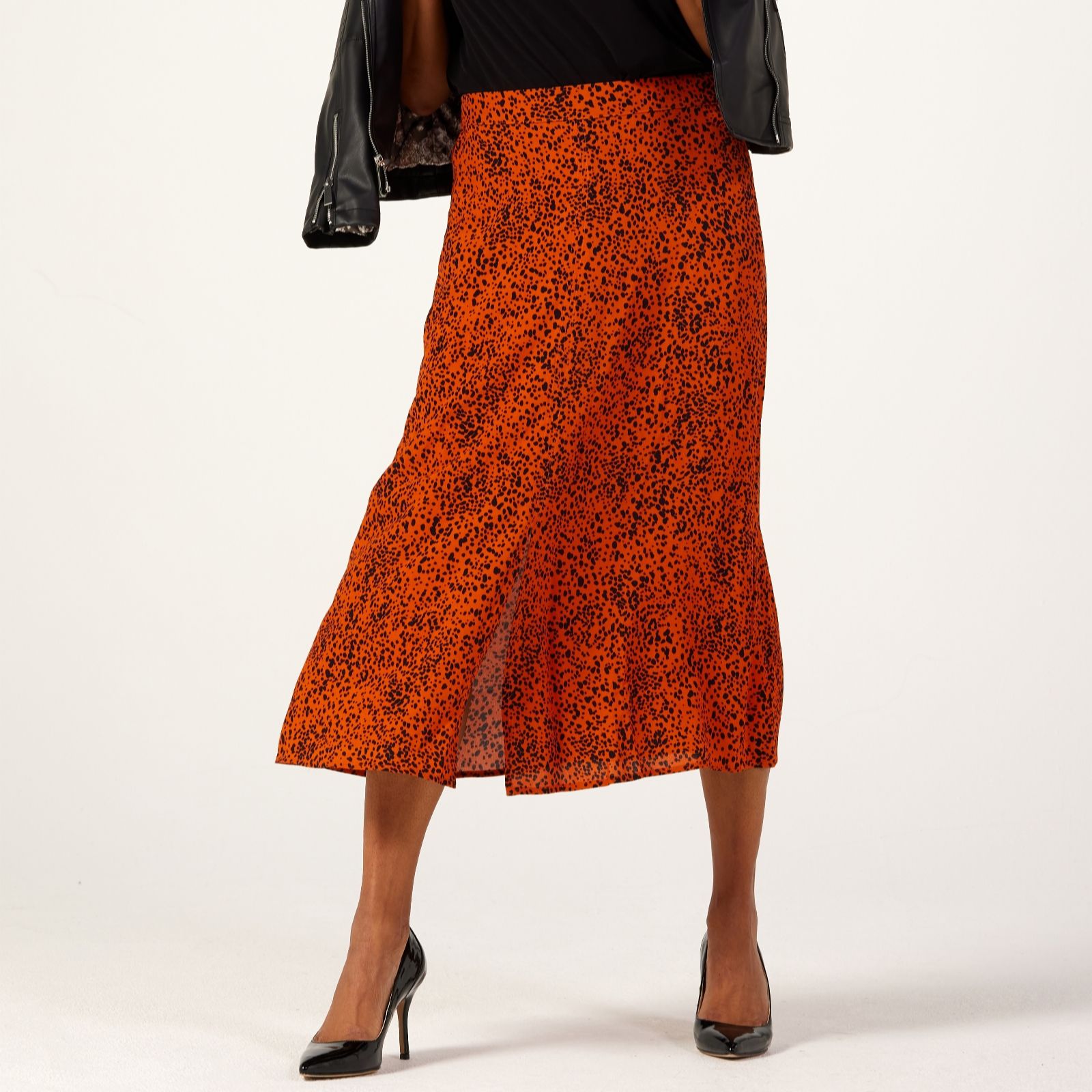 Leopard print clearance mini skirt qvc