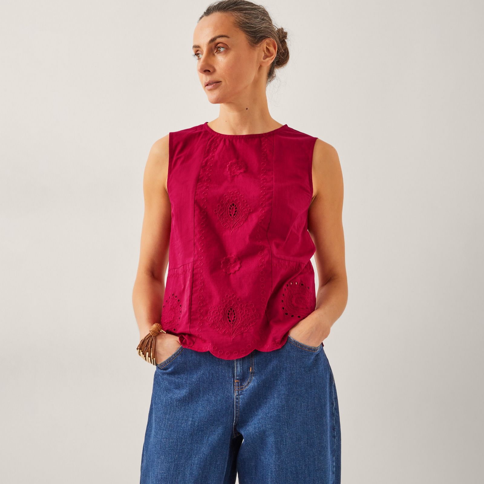 Monsoon Orla Broderie Tank