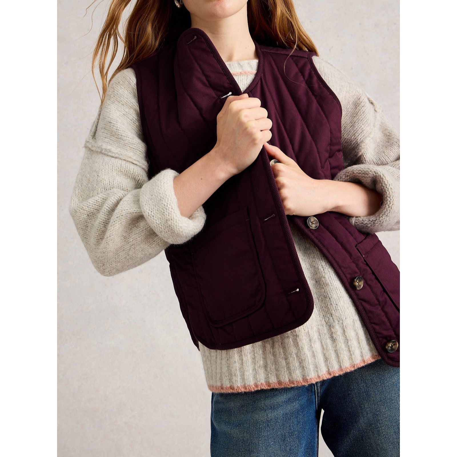 White Stuff Emma Quilted Gilet