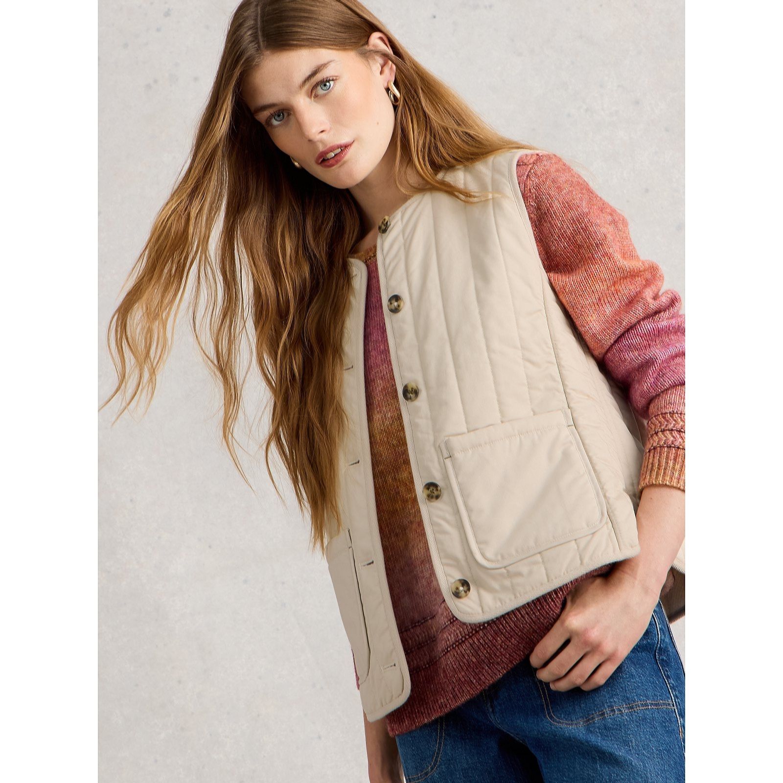 White Stuff Emma Quilted Gilet