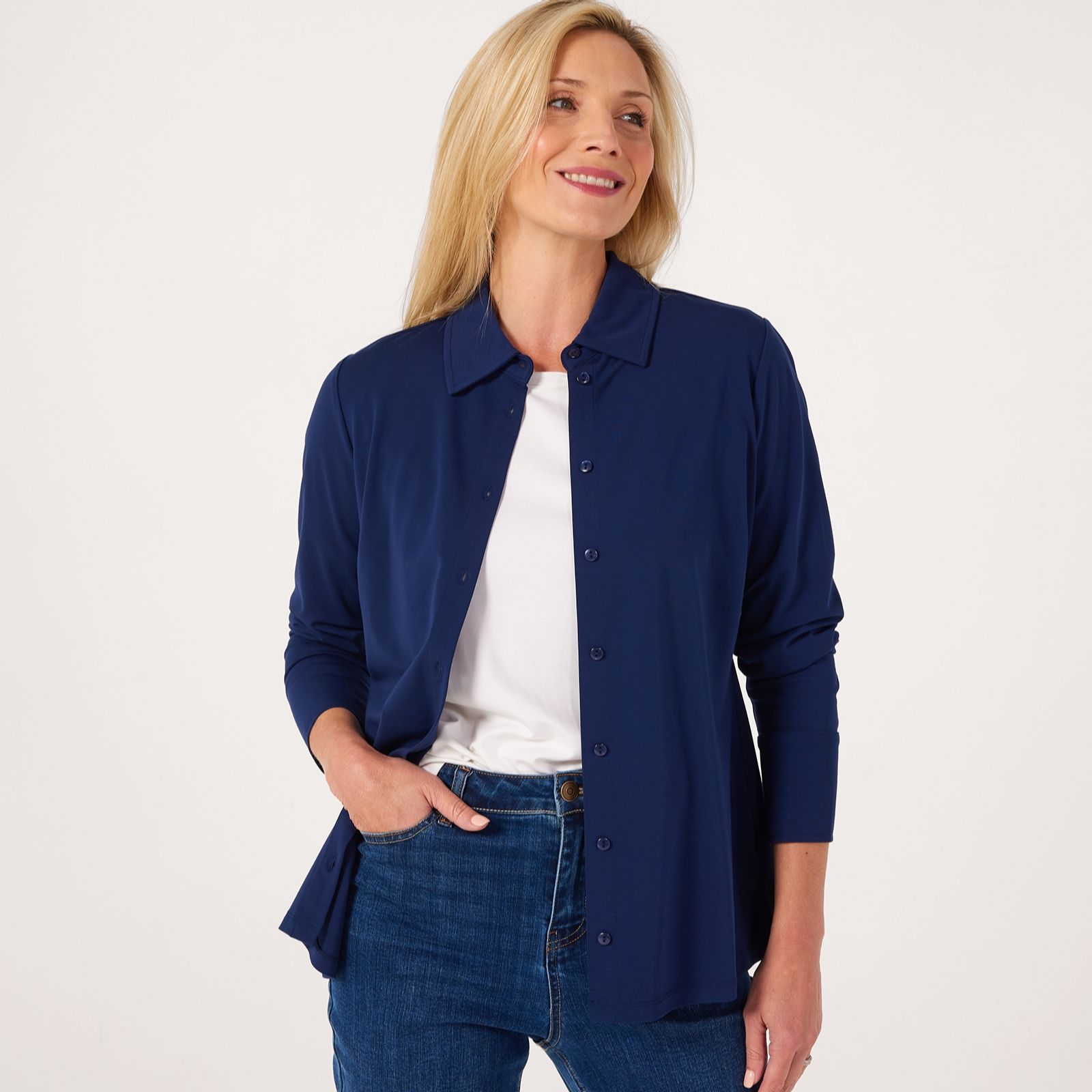 Ruth Langsford Ponte Jersey Shirt