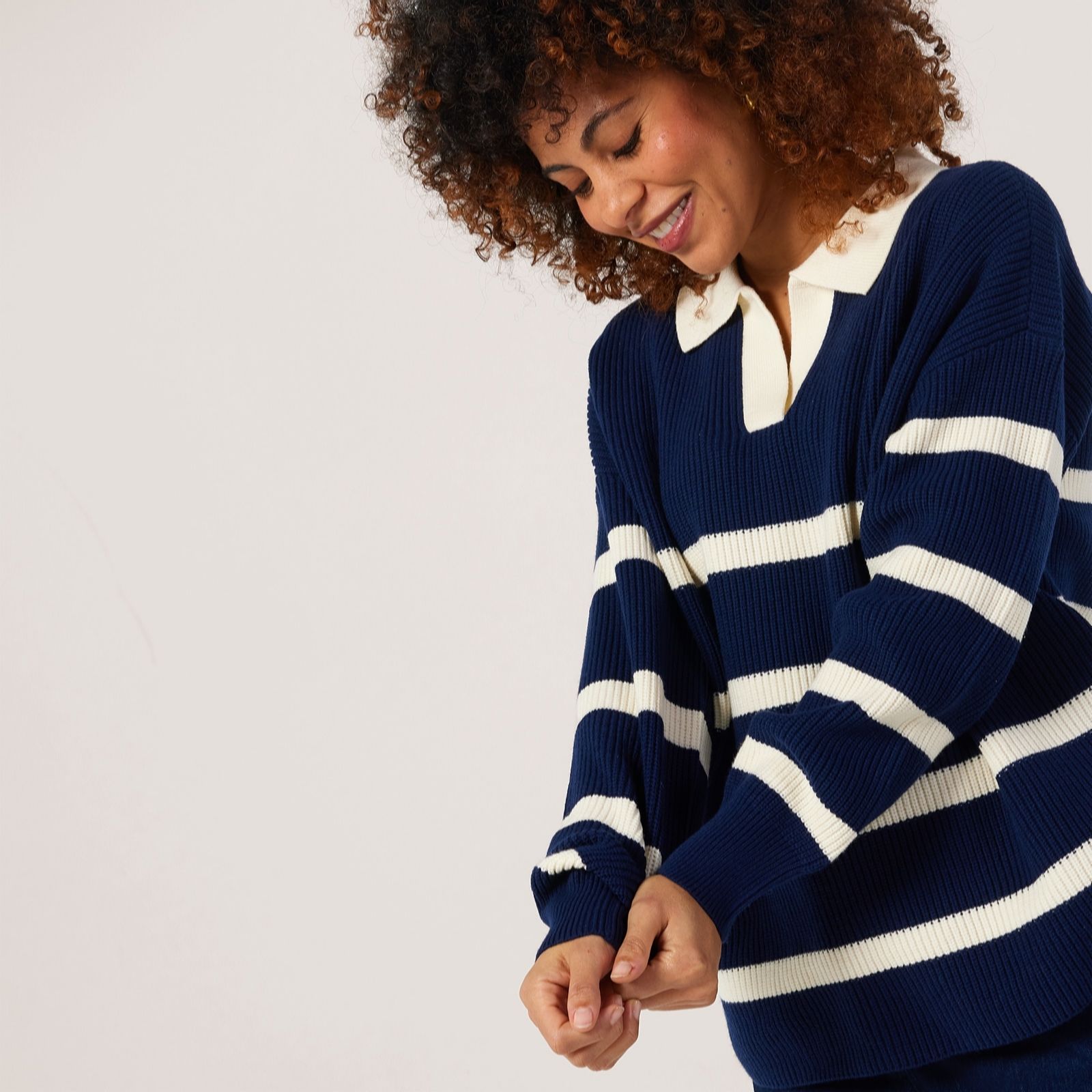 Denim & Co. Collared Jumper