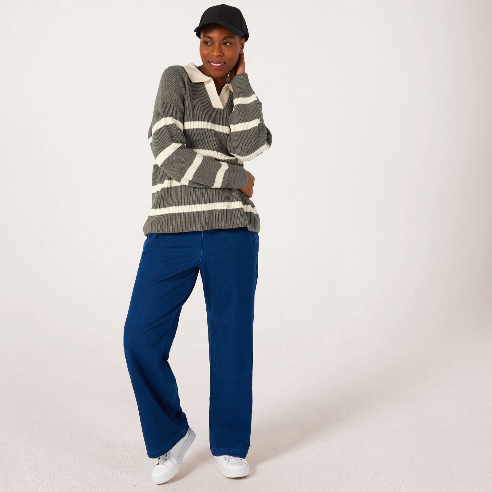 Denim & Co. Collared Jumper