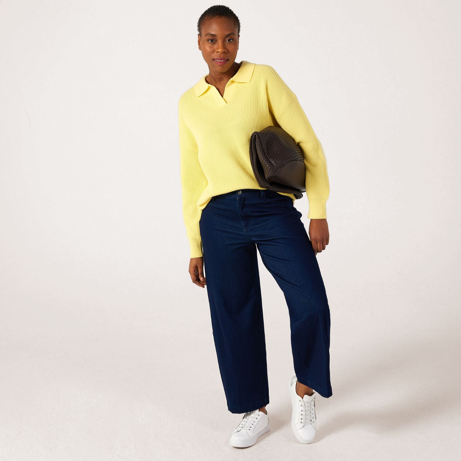 Denim & Co. Collared Jumper