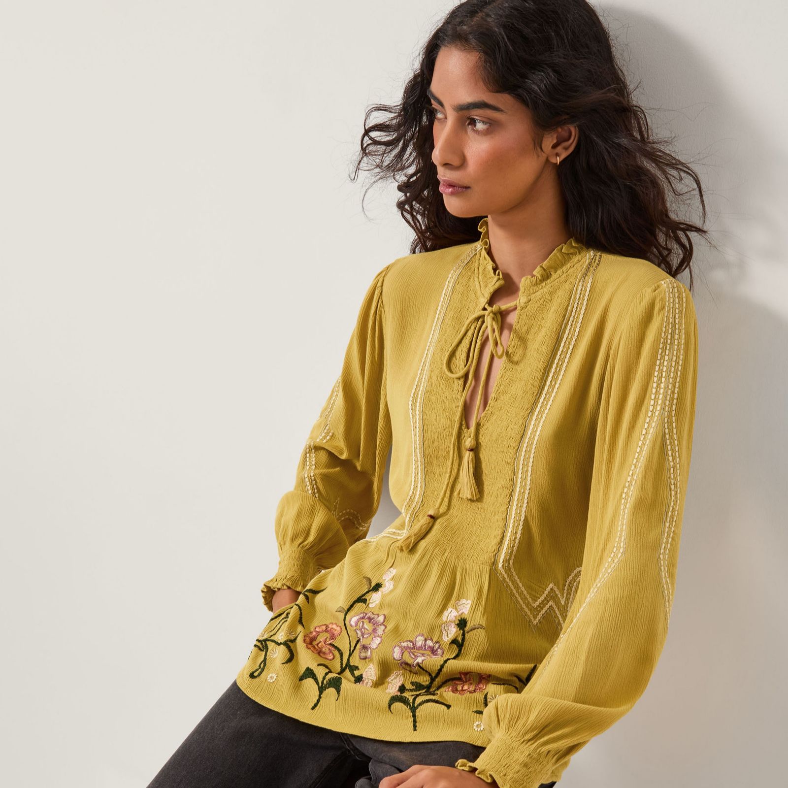 Monsoon Heidi Embroidered Top