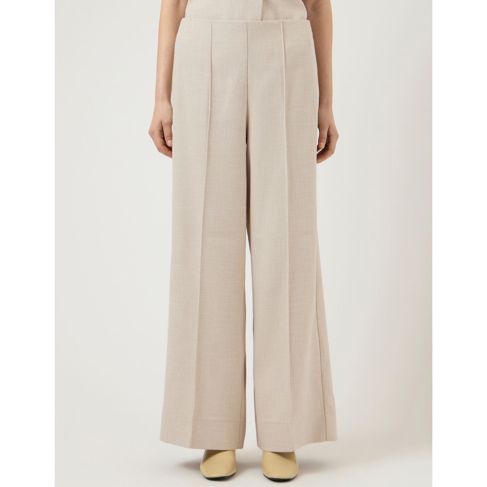 YAS Comira Textured High Waisted Trousers