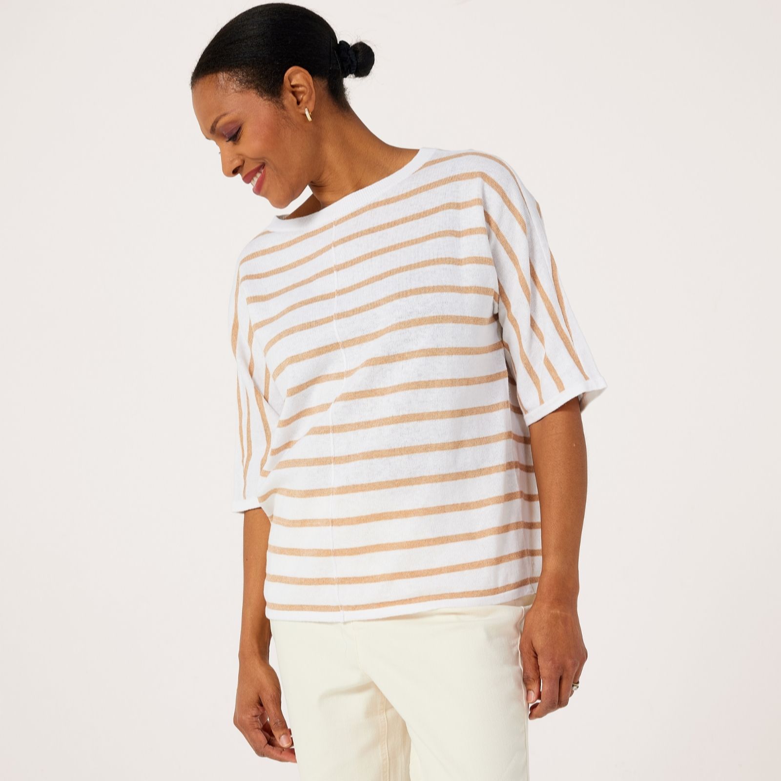 Ruth Langsford Linen Blend Dolman Sleeve Jumper