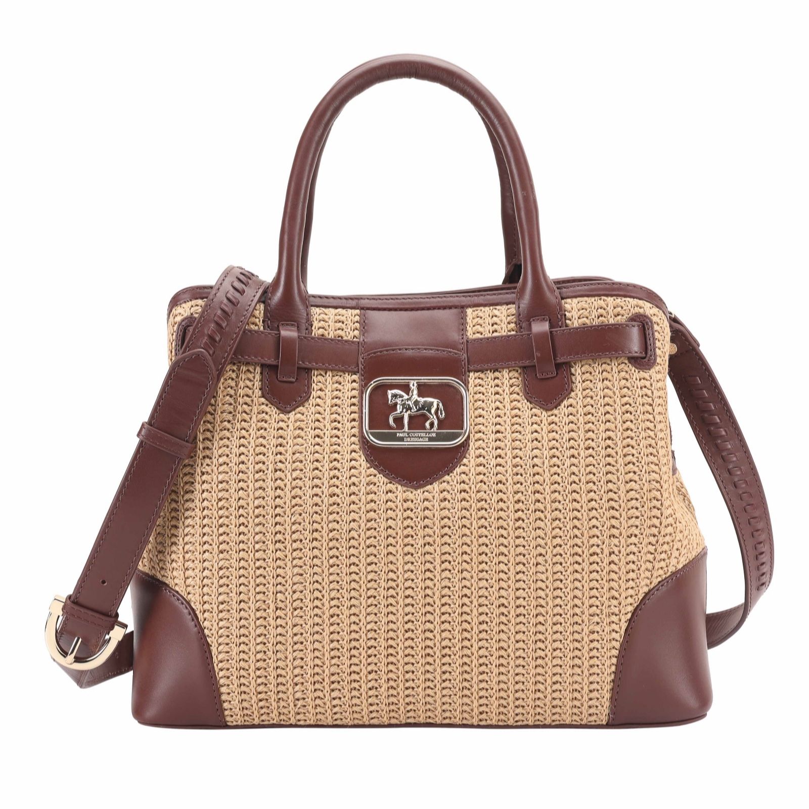 Paul Costelloe Dressage Raffia Midi Handbag