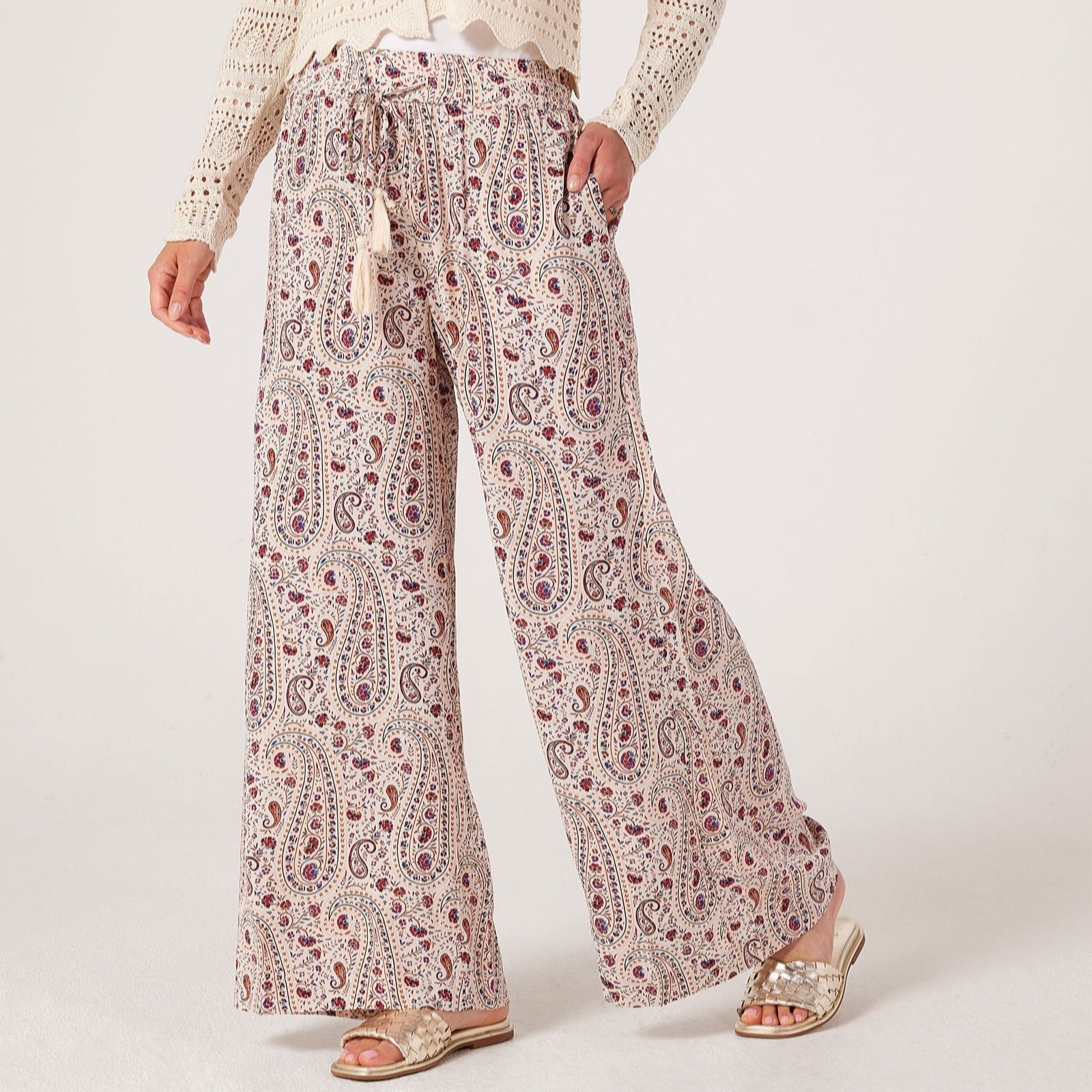 JDY Gaby Printed Wide Leg Trousers
