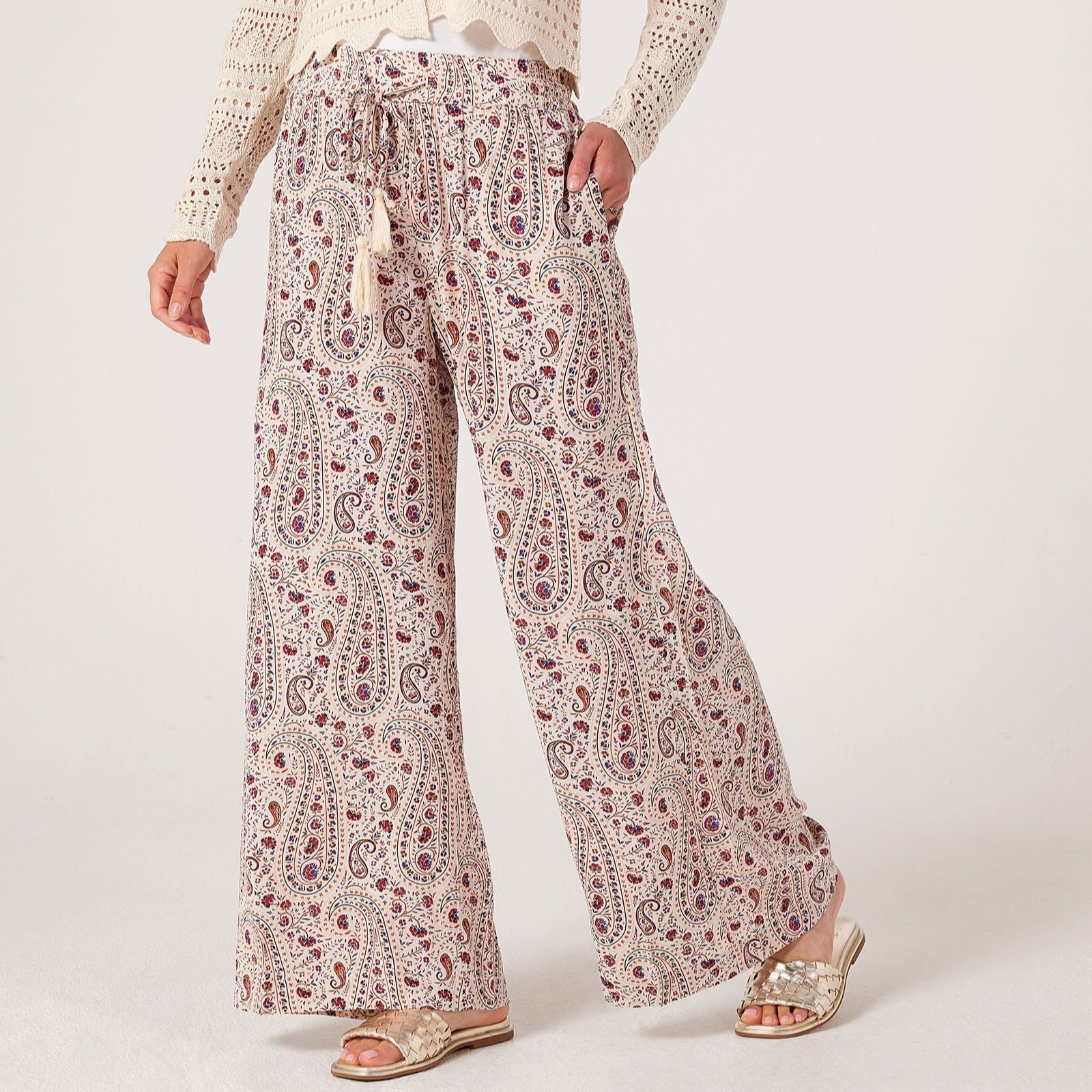 JDY Gaby Printed Wide Leg Trousers