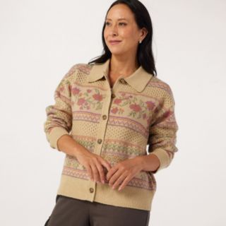 Denim & Co. Floral Pattern Cardigan