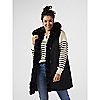 Nuage Faux Fur Reversible Gilet with Hood, 3 of 5