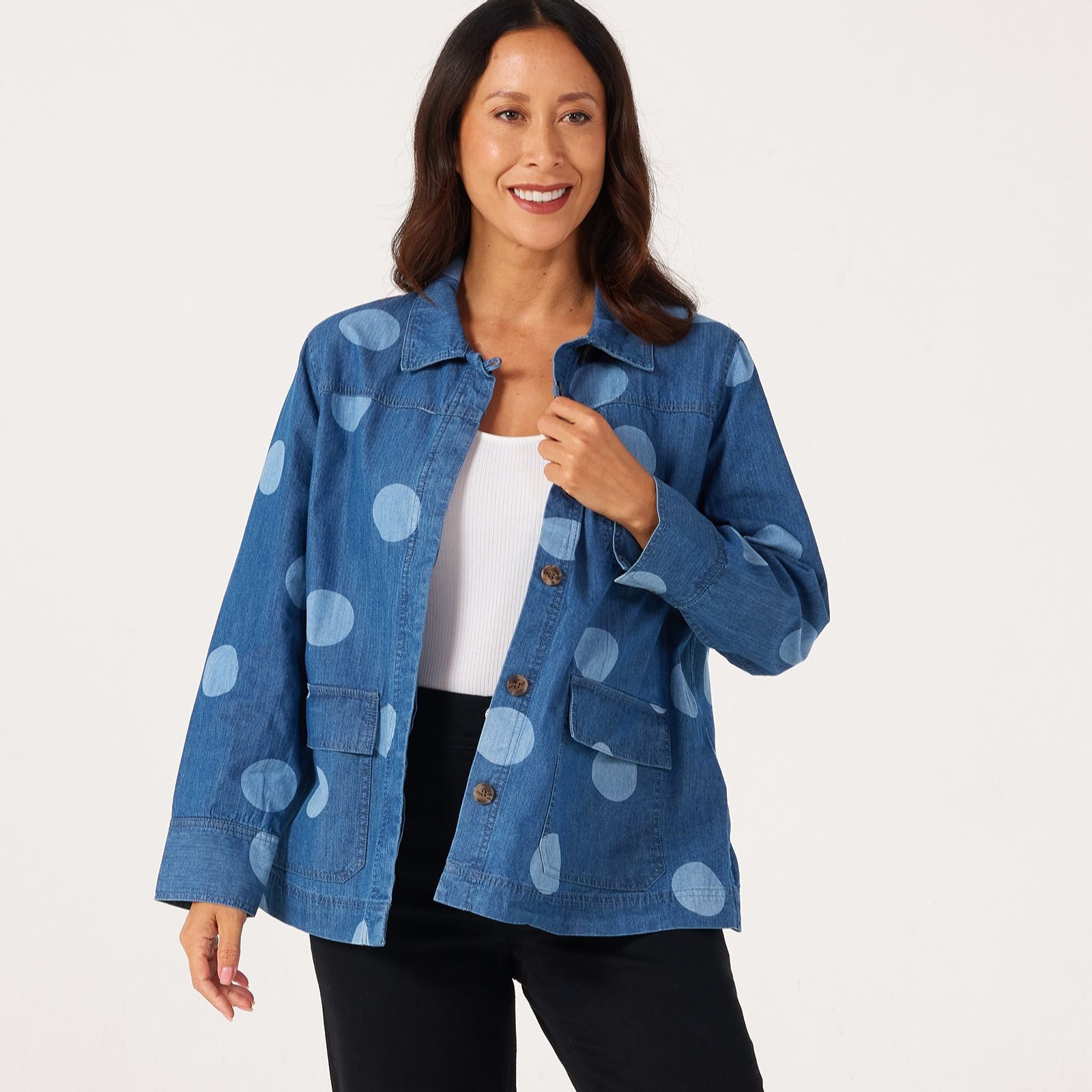 Masai Copenhagen Judema Spot Denim Long Sleeve Jacket