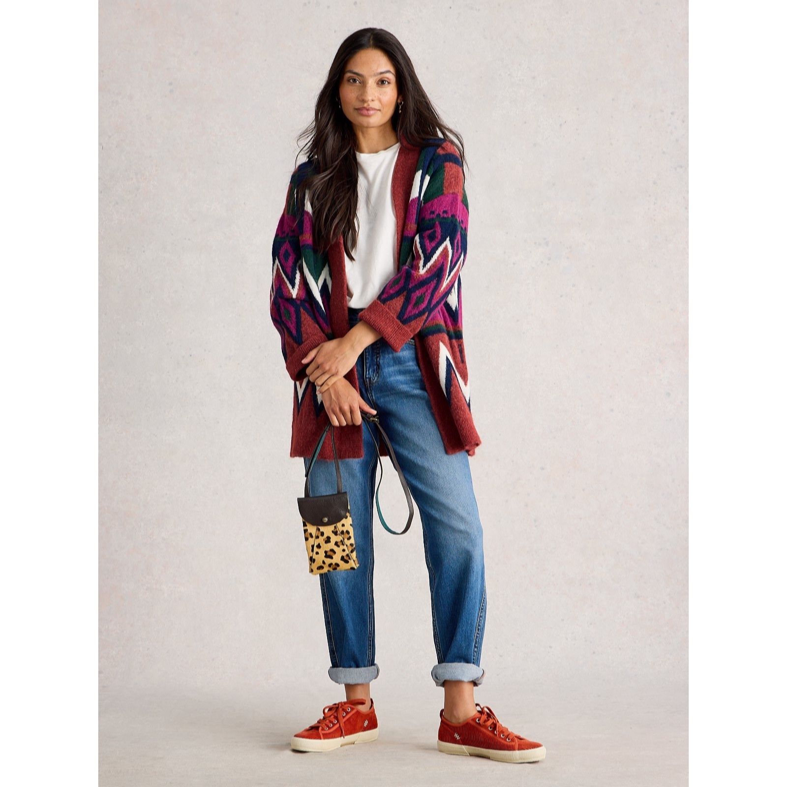 White Stuff Alice Abstract Cardigan