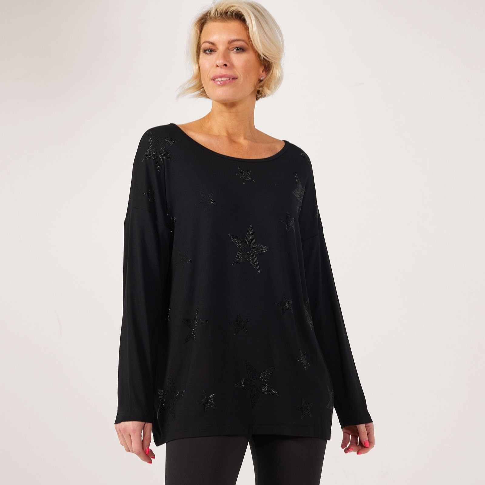 Frank Usher Star Studded Jersey Top