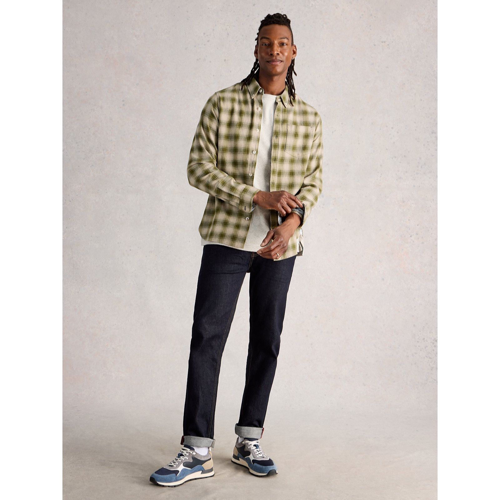 White Stuff Men's Ludlow Two Tone Check Shirt