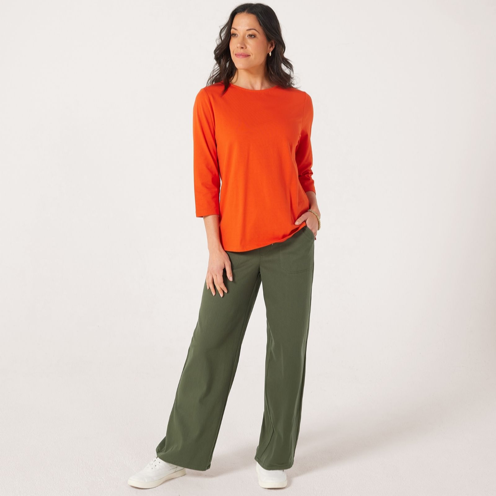 Denim & Co. Essential Boat Neck Top