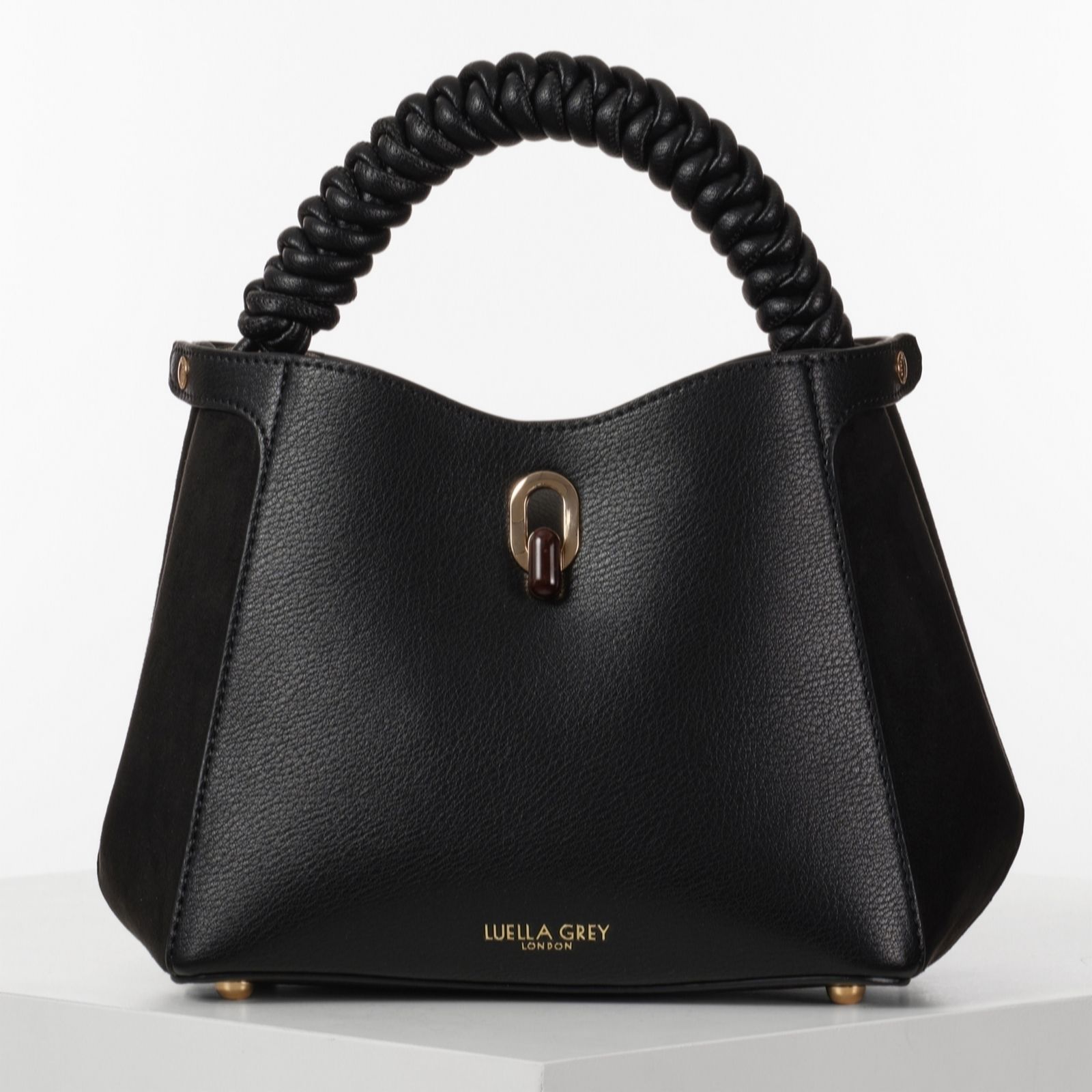 Outlet Luella Grey Catherine Woven Handle Cross-Body Bag