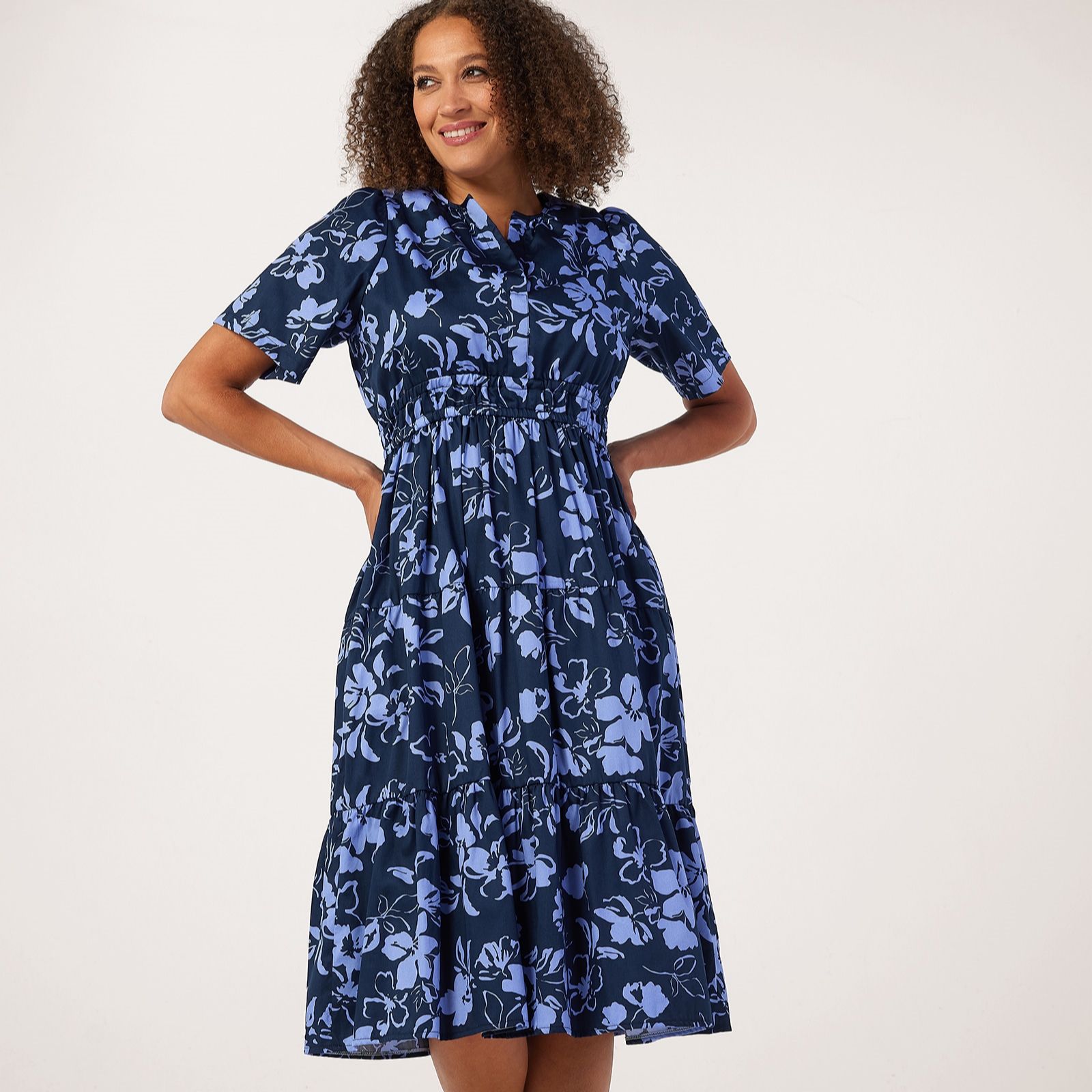 Helene Berman 100% Cotton Luna Printed Dress