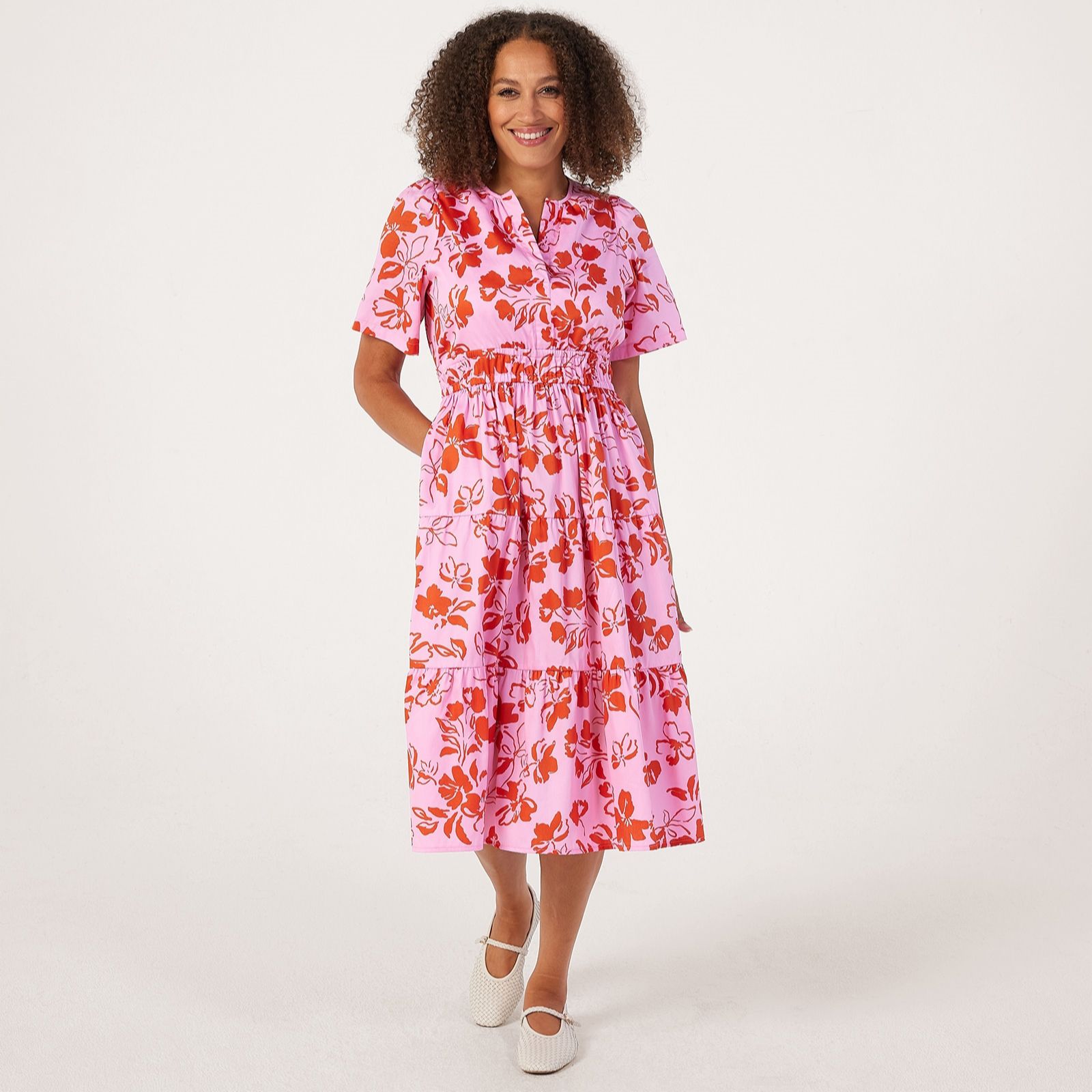 Helene Berman 100% Cotton Luna Printed Dress