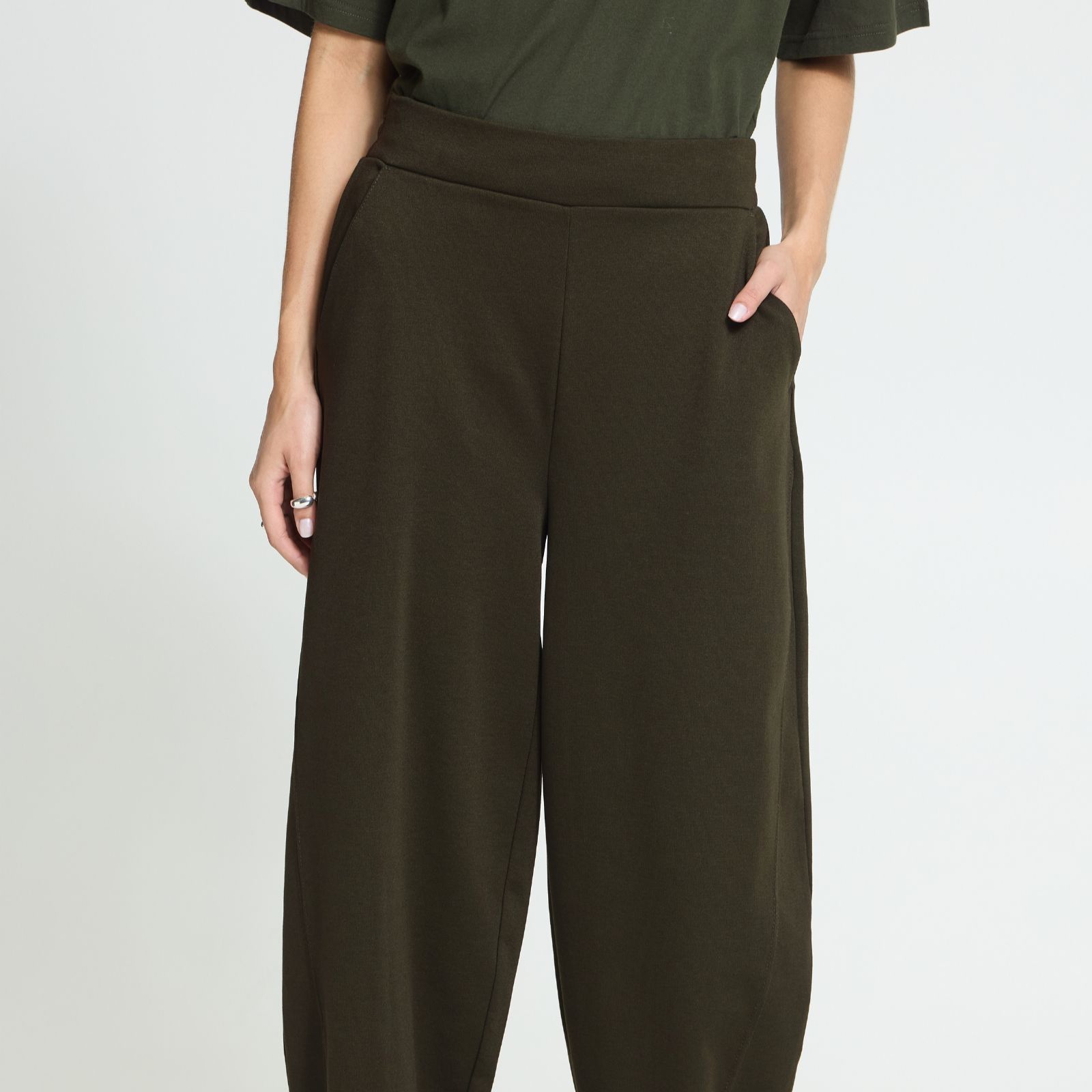 ICHI Kate Barrel Leg Pull on Trousers