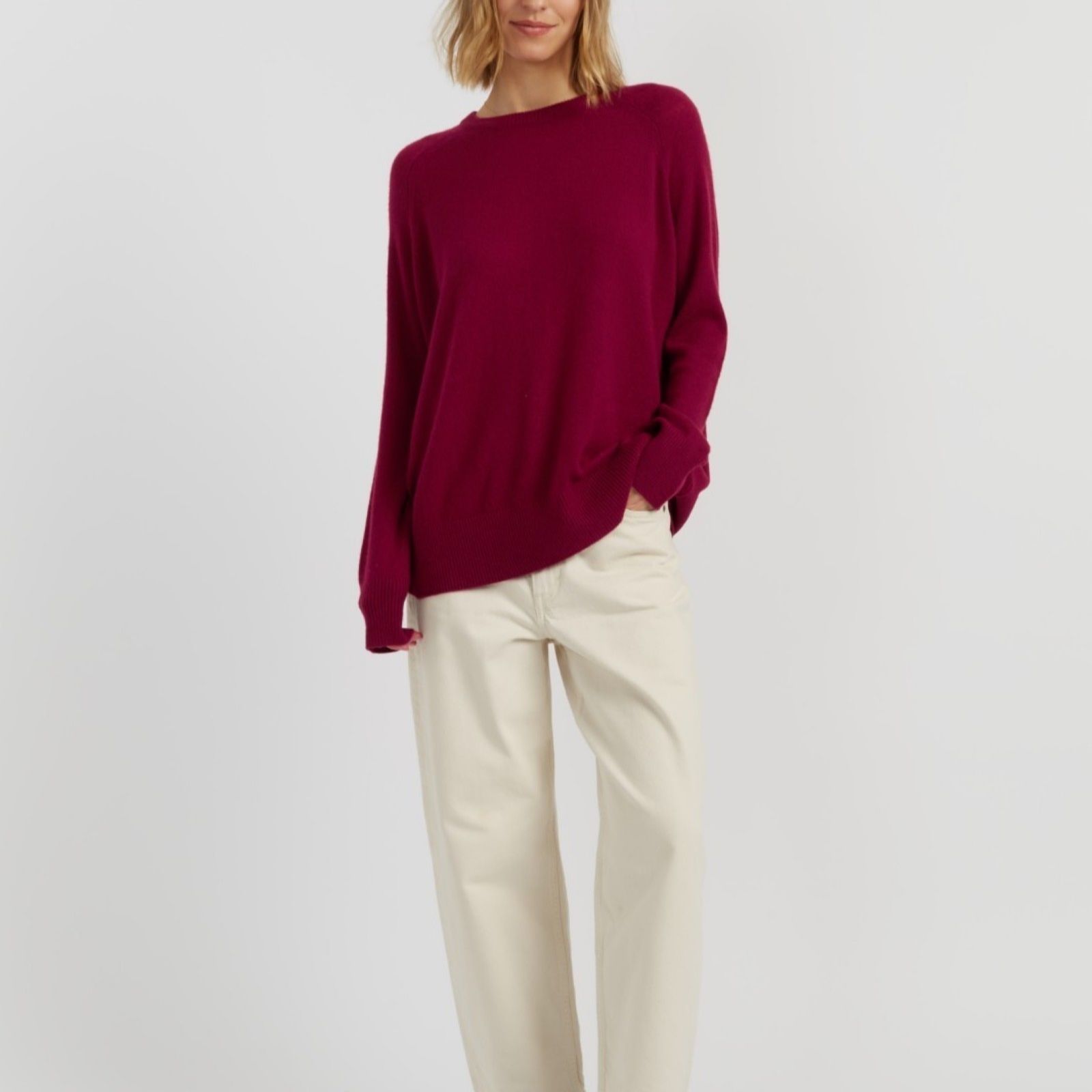 Chinti & Parker 100% Cashmere Cloud Slouchy Knit Jumper