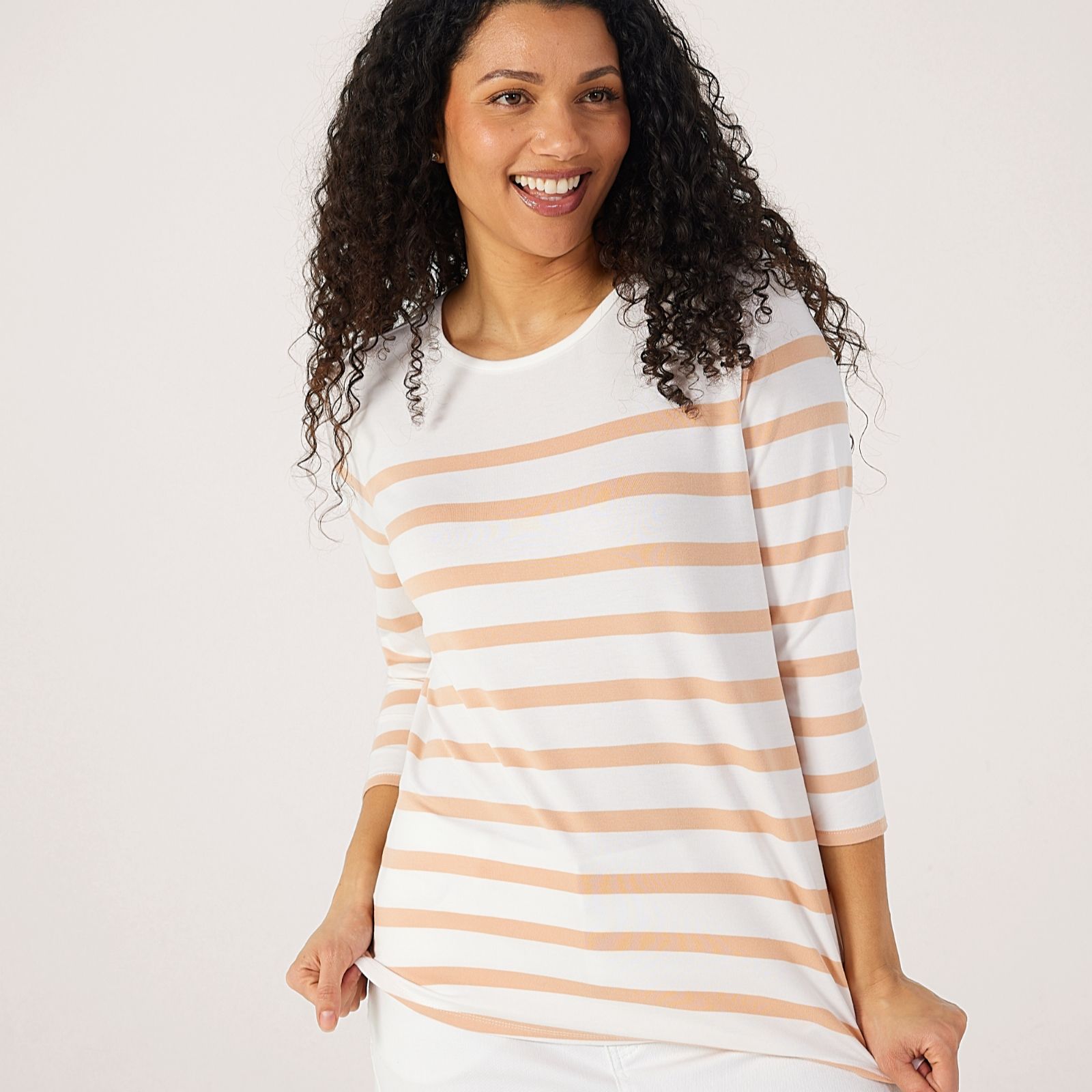 Ruth Langsford Placement Stripe Top