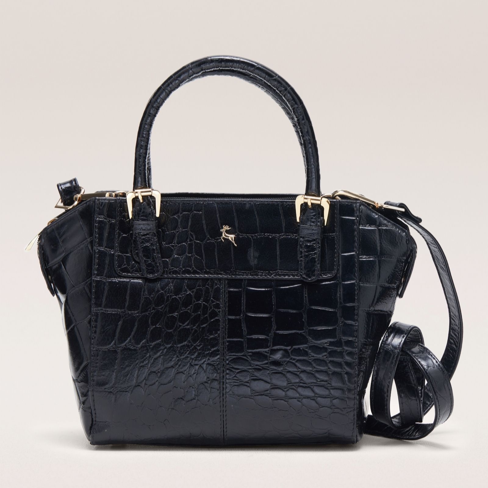 Outlet Ashwood Zara Medium Croc Leather Grab Bag