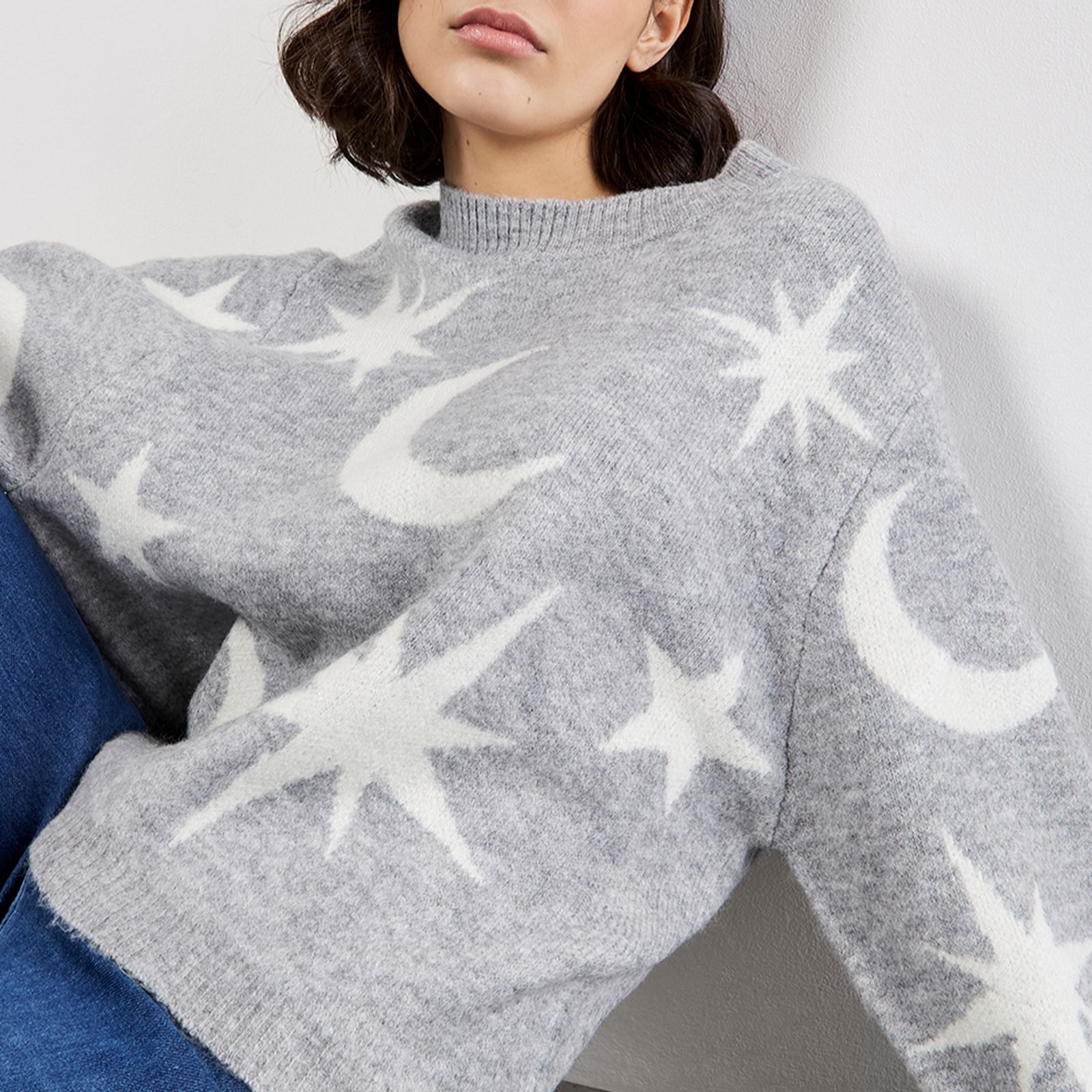 Apricot Constellation Conversational Jumper