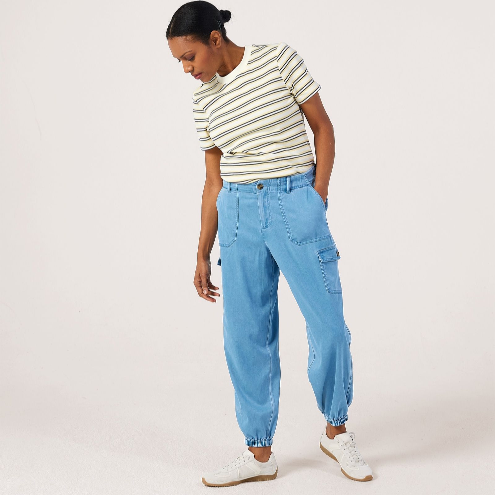 Ben de Lisi Denim Cargo Trousers Standard