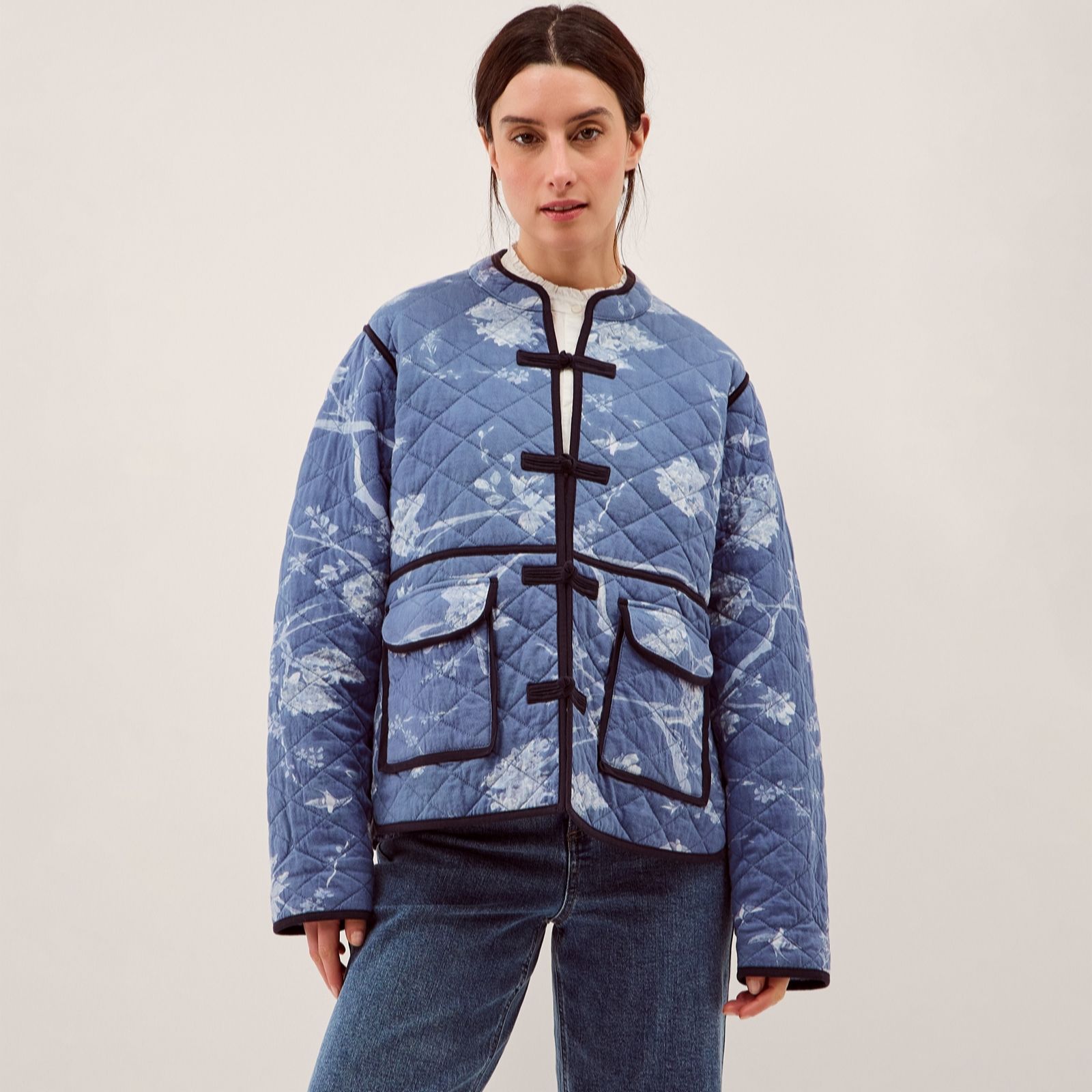 Monsoon Jayda Print Jersey Jacket