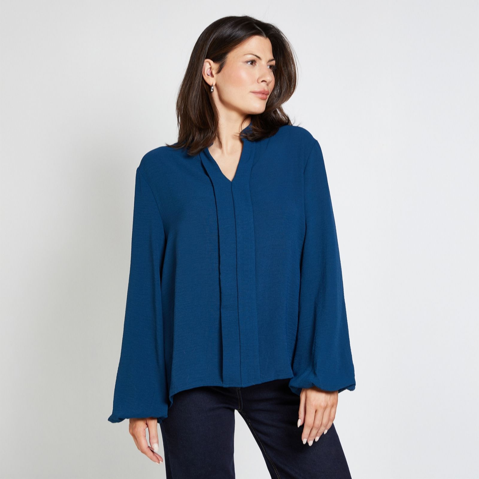 Wallis Collarless Woven Blouse