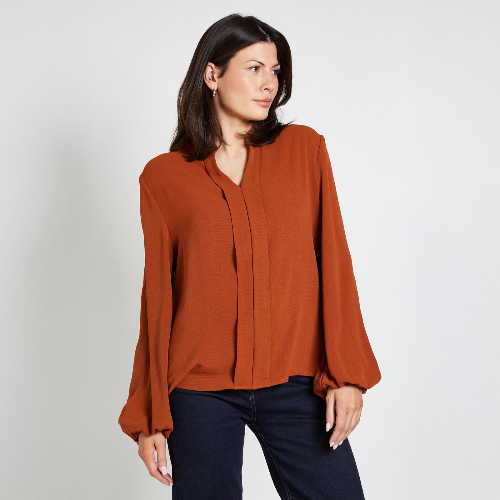 Wallis Collarless Woven Blouse