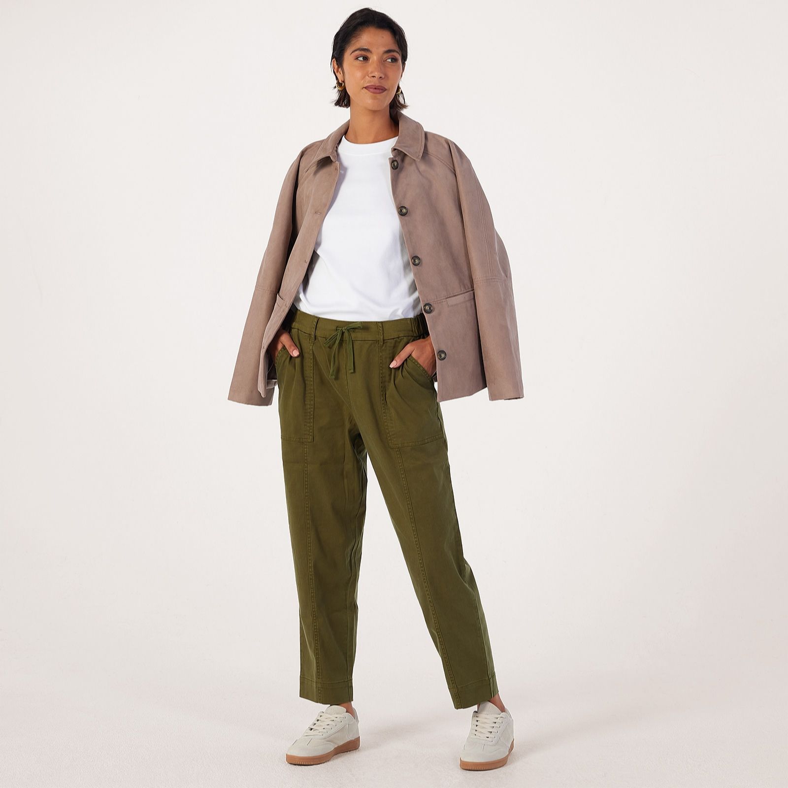 Ben de Lisi Patch Pocket Tapered Jogger Petite