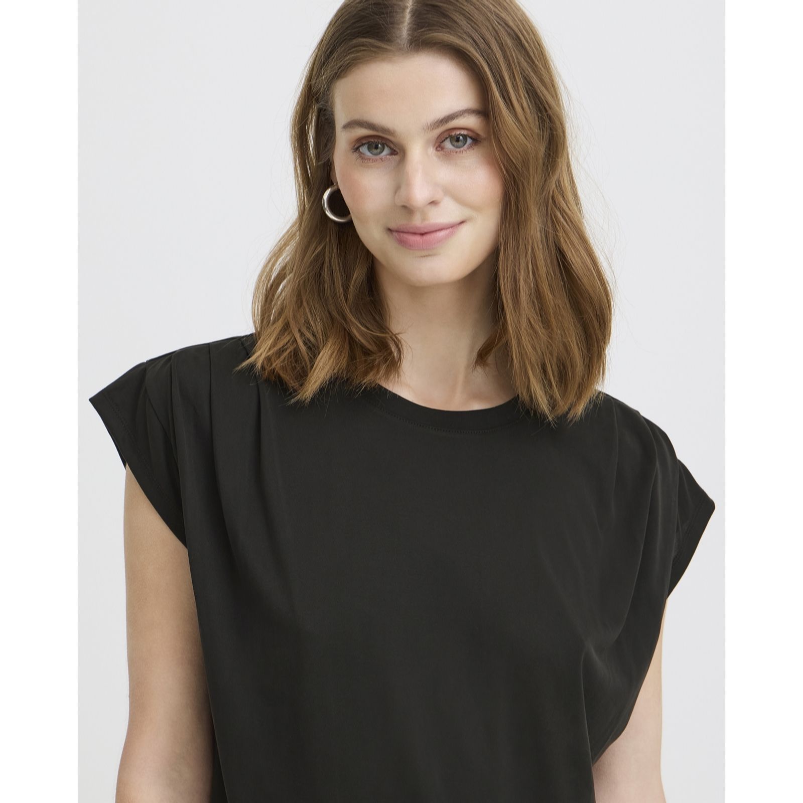 ICHI Lisken Drape Detail Top