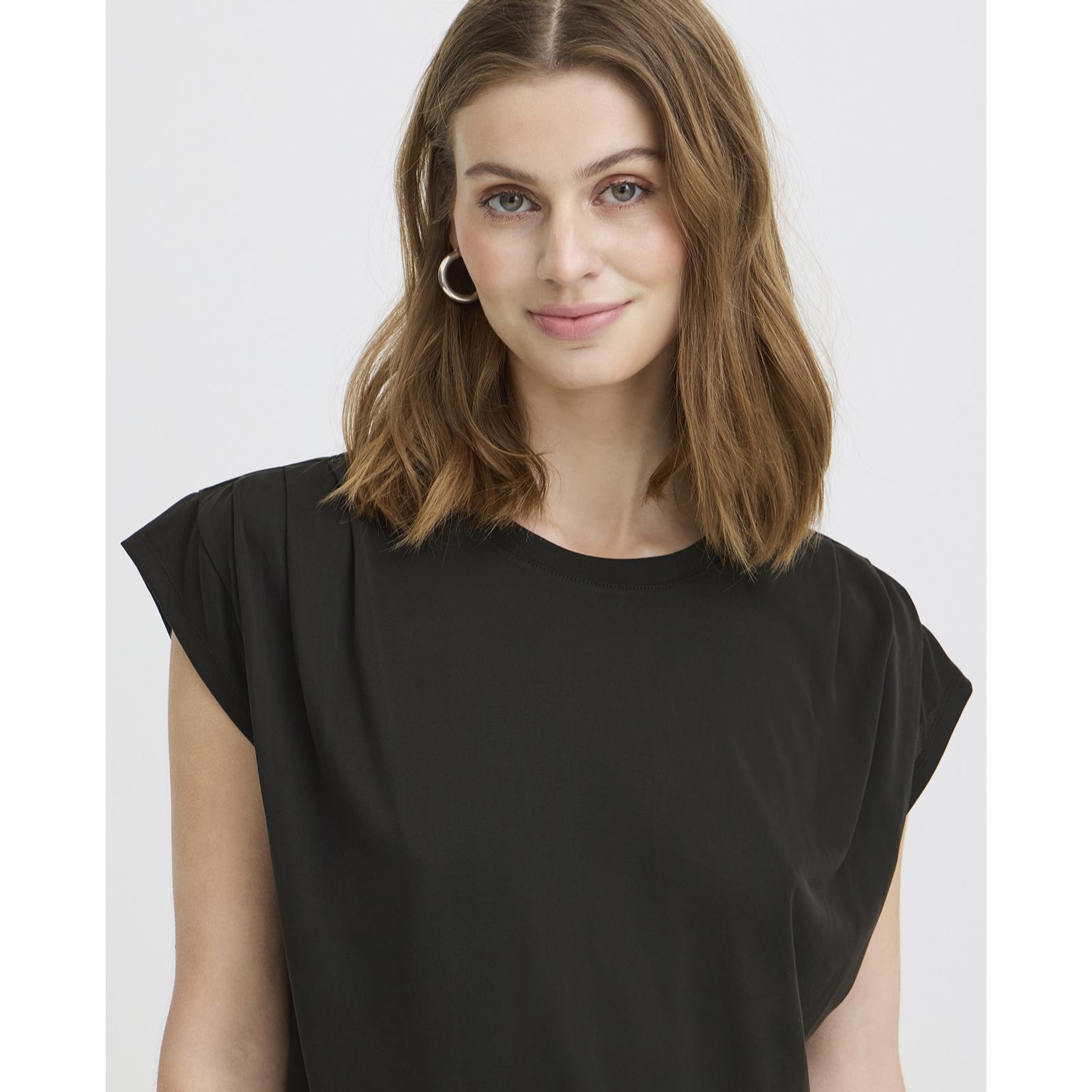 ICHI Lisken Drape Detail Top