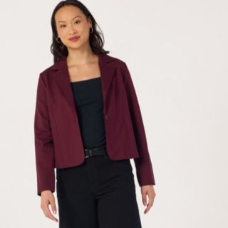 Kim & Co Stretch Ponte Jersey Long Sleeve Jacket