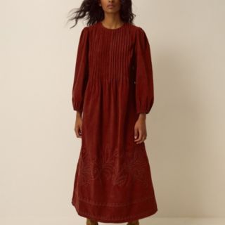 Monsoon Joyce Embroidered Cord Dress