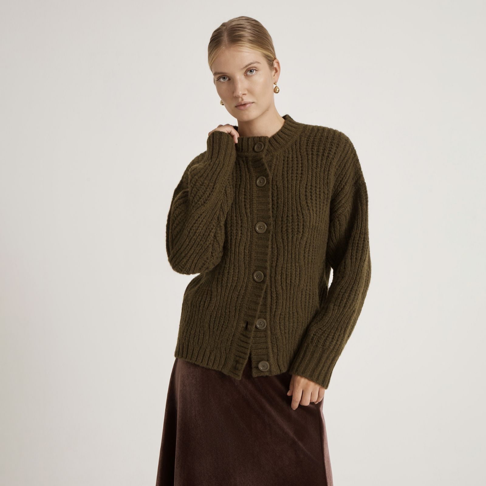 Finery London Alisa Knit Button Up Cardigan