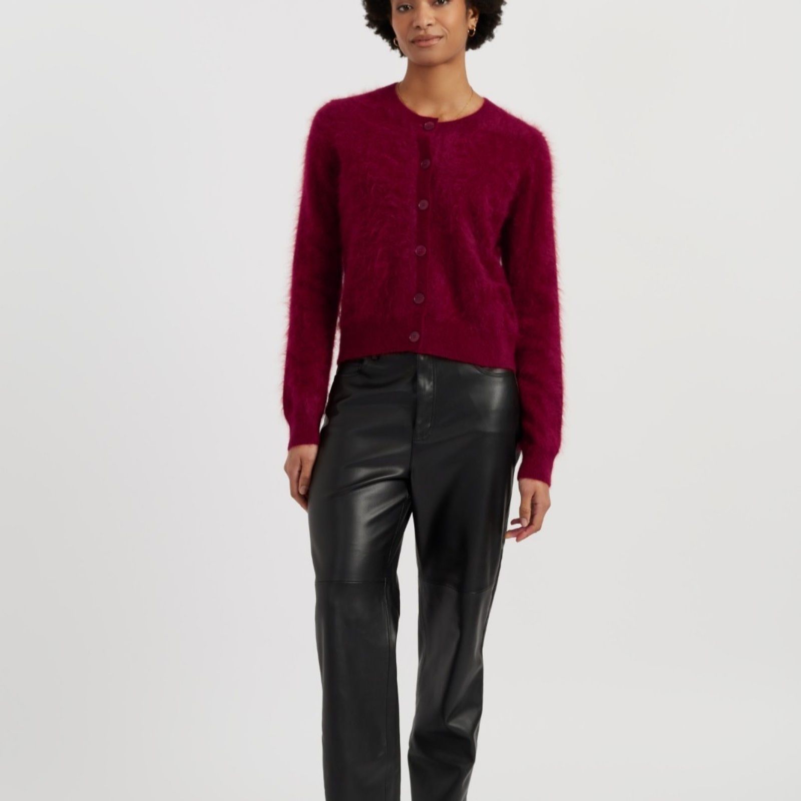 Chinti & Parker 100% Cashmere Brushed Knit Cardigan