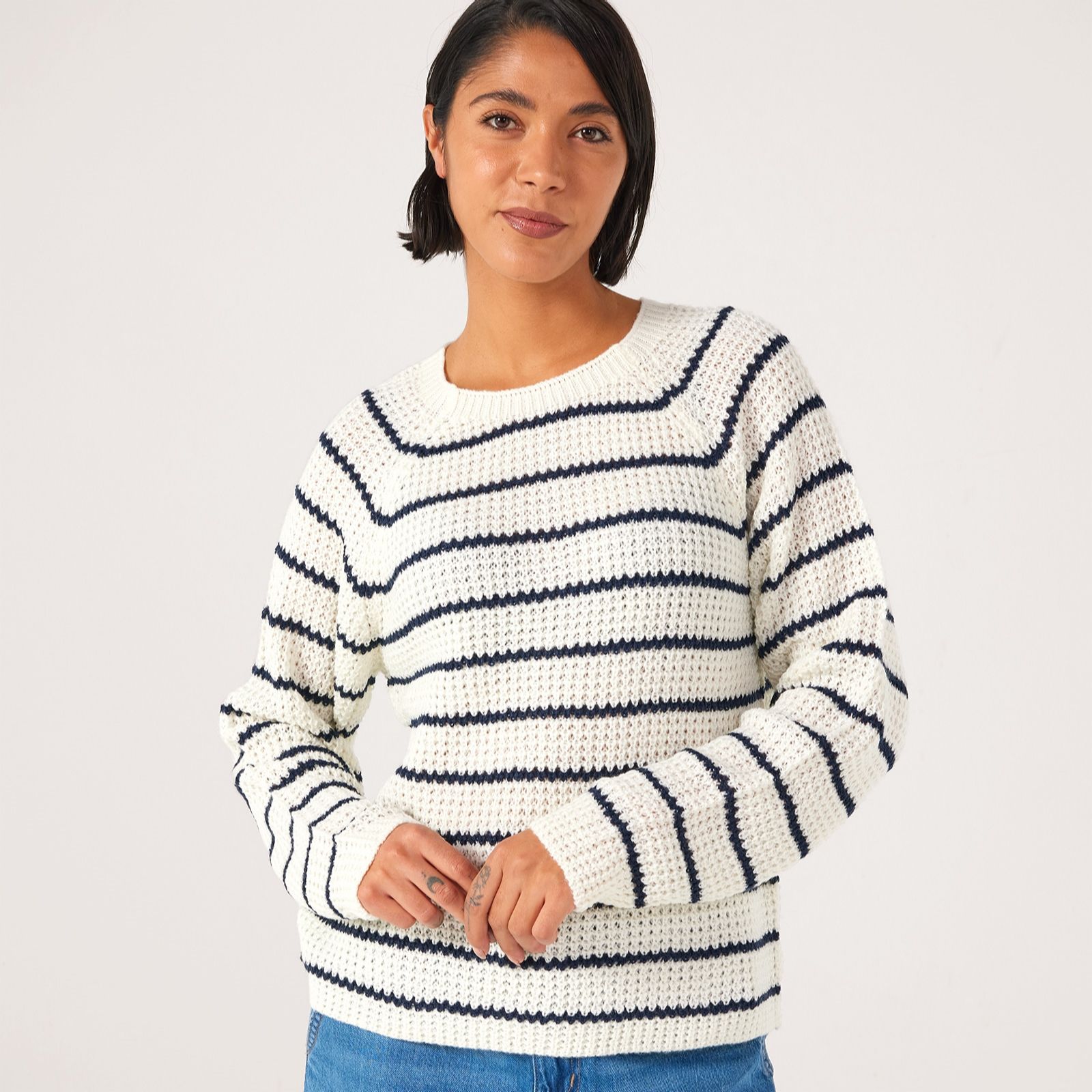 JDY Ellen Striped Knitted Jumper