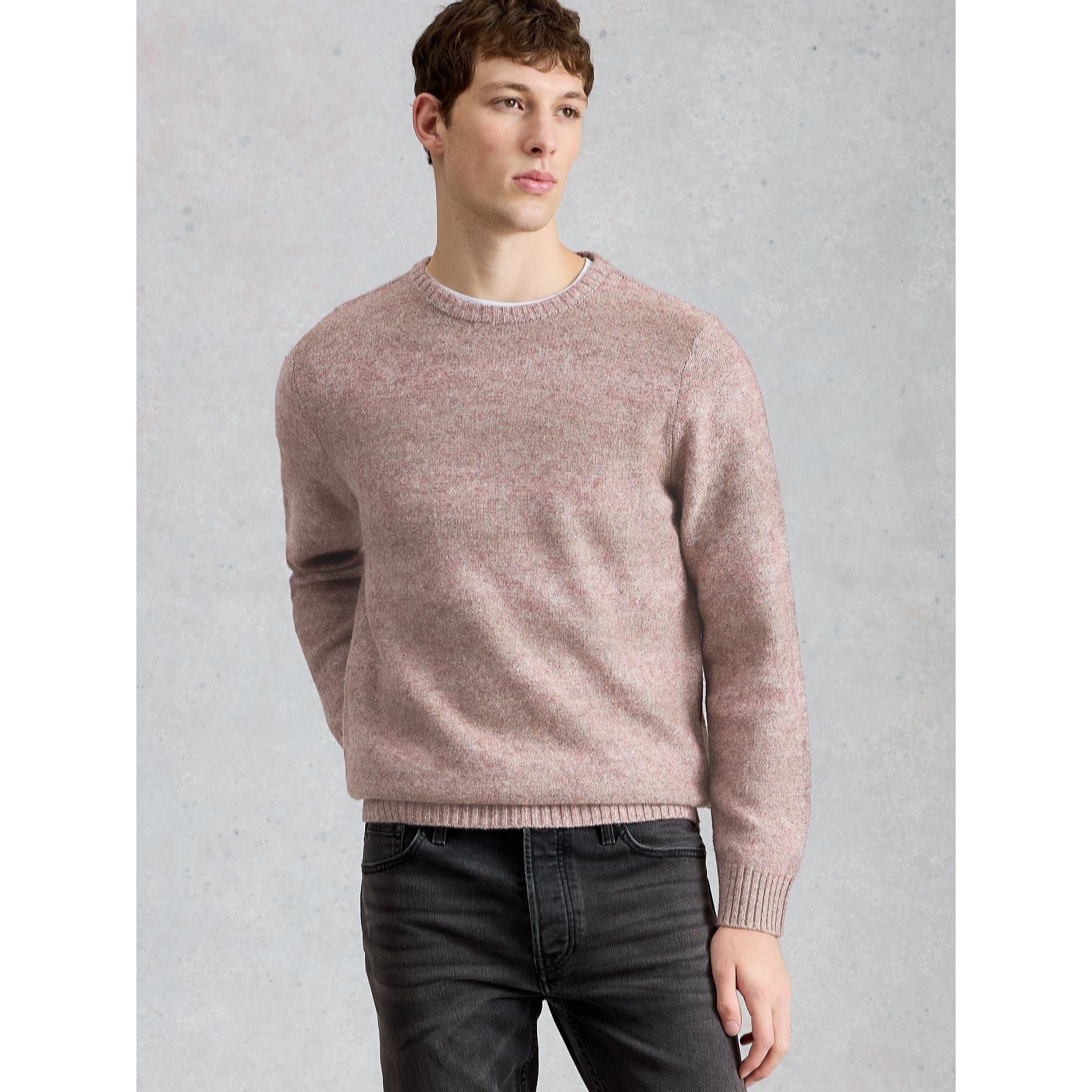 White Stuff Men's Tadley Twist Crew Neck Jumper