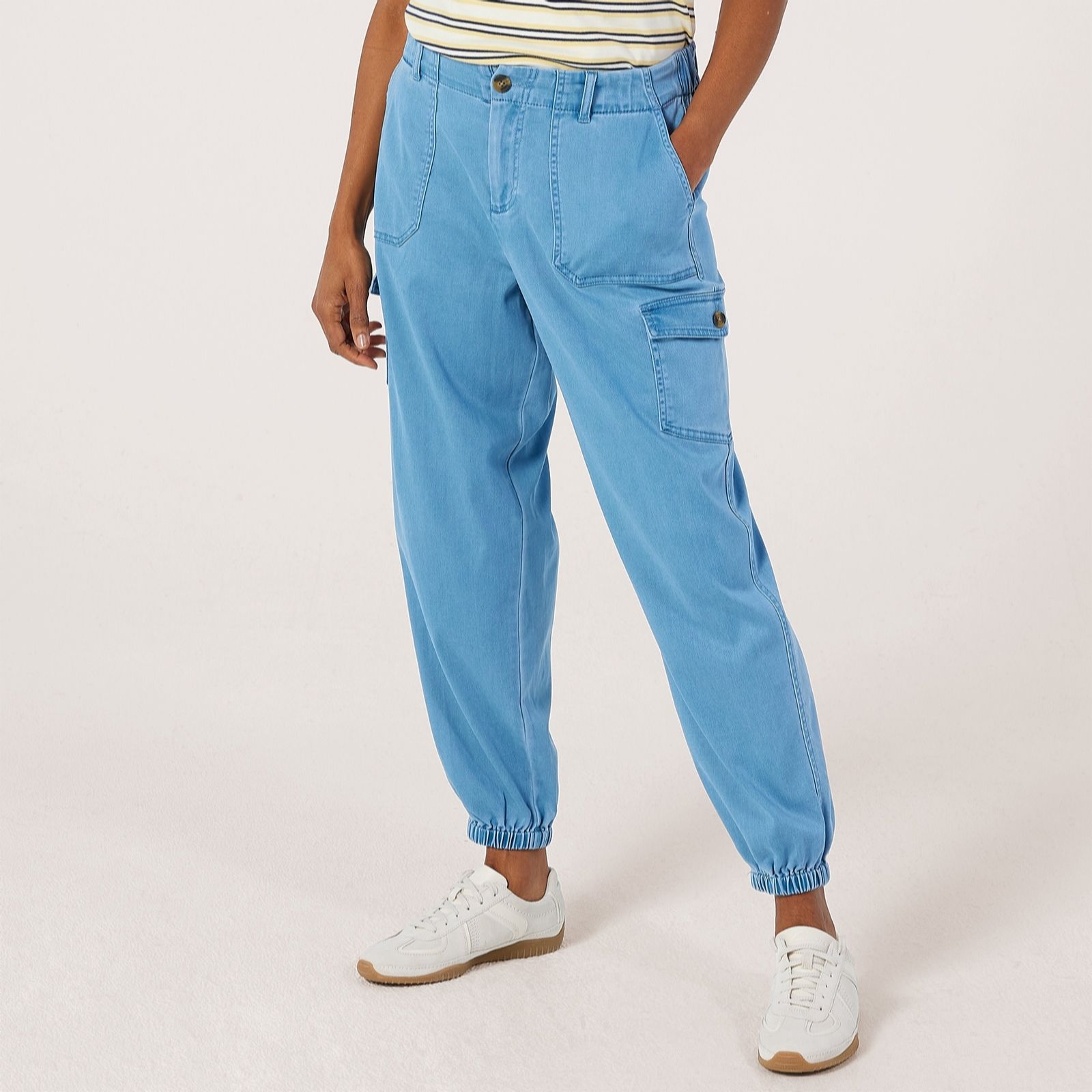Ben de Lisi Denim Cargo Trousers Petite