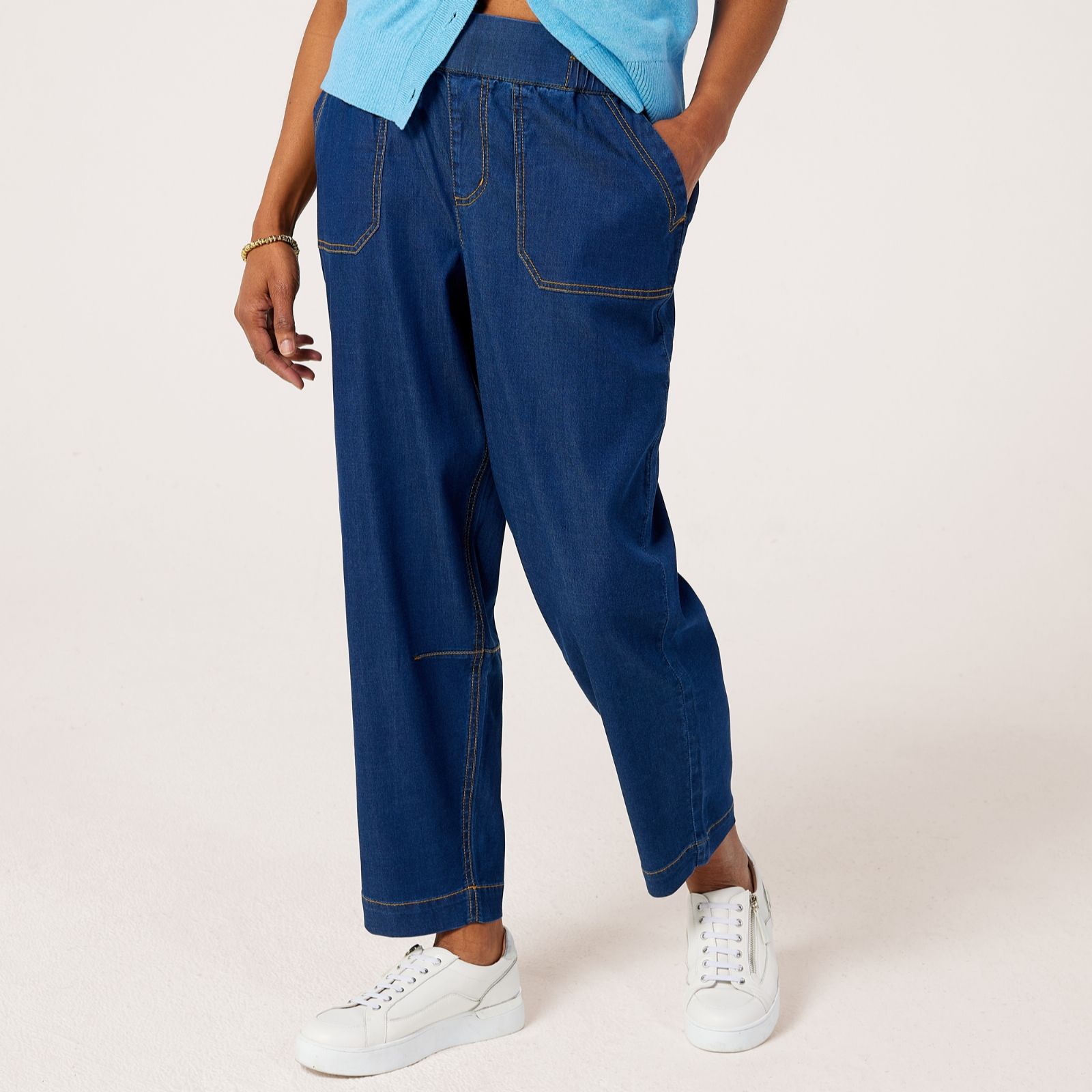 Ruth Langsford Lyocell Blend Barrel Leg Trouser Standard