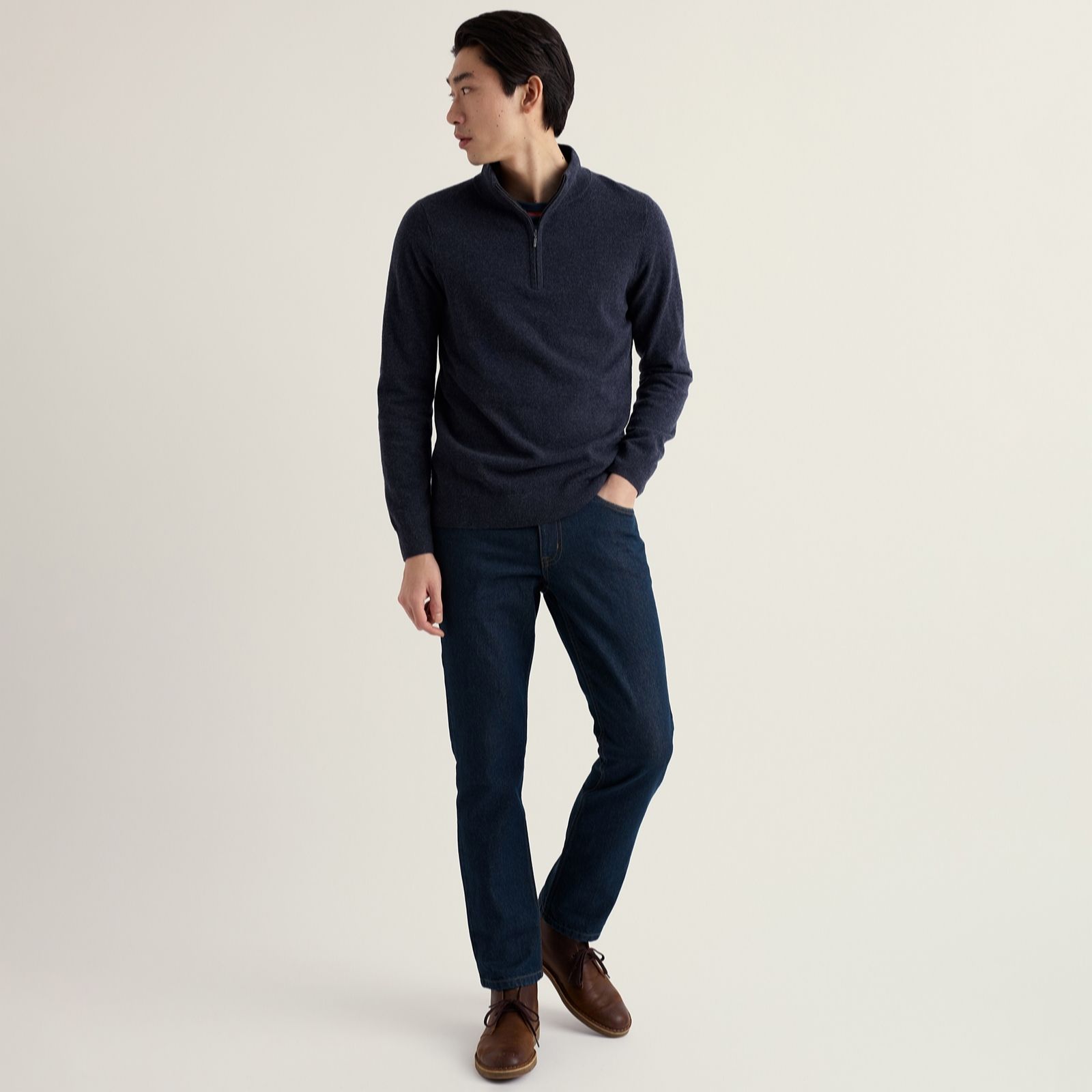 Seasalt Cornwall Men's Prow Quarter Zip Jumper